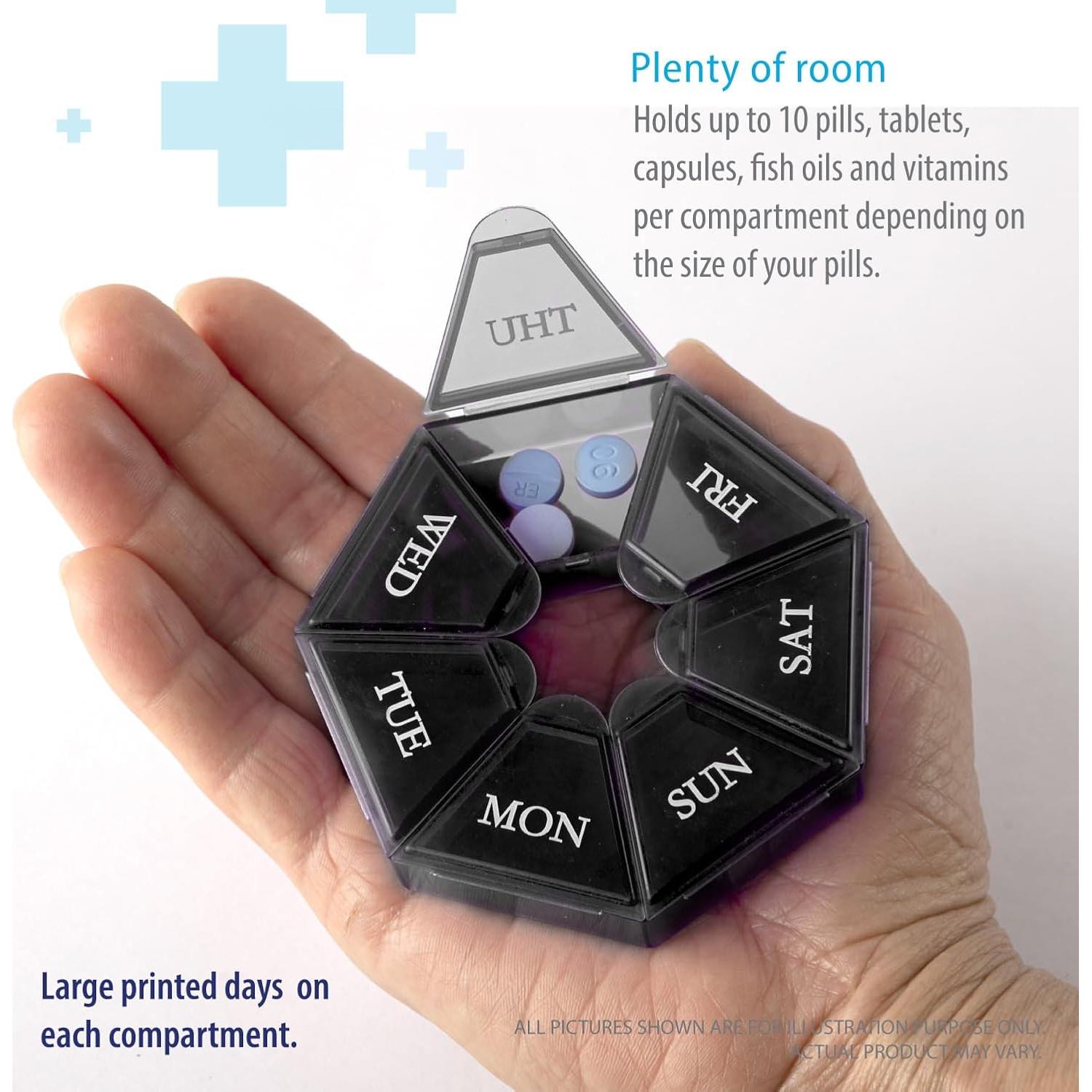 Organizador Semanal de Pastillas Deke Home Mini 7 Días