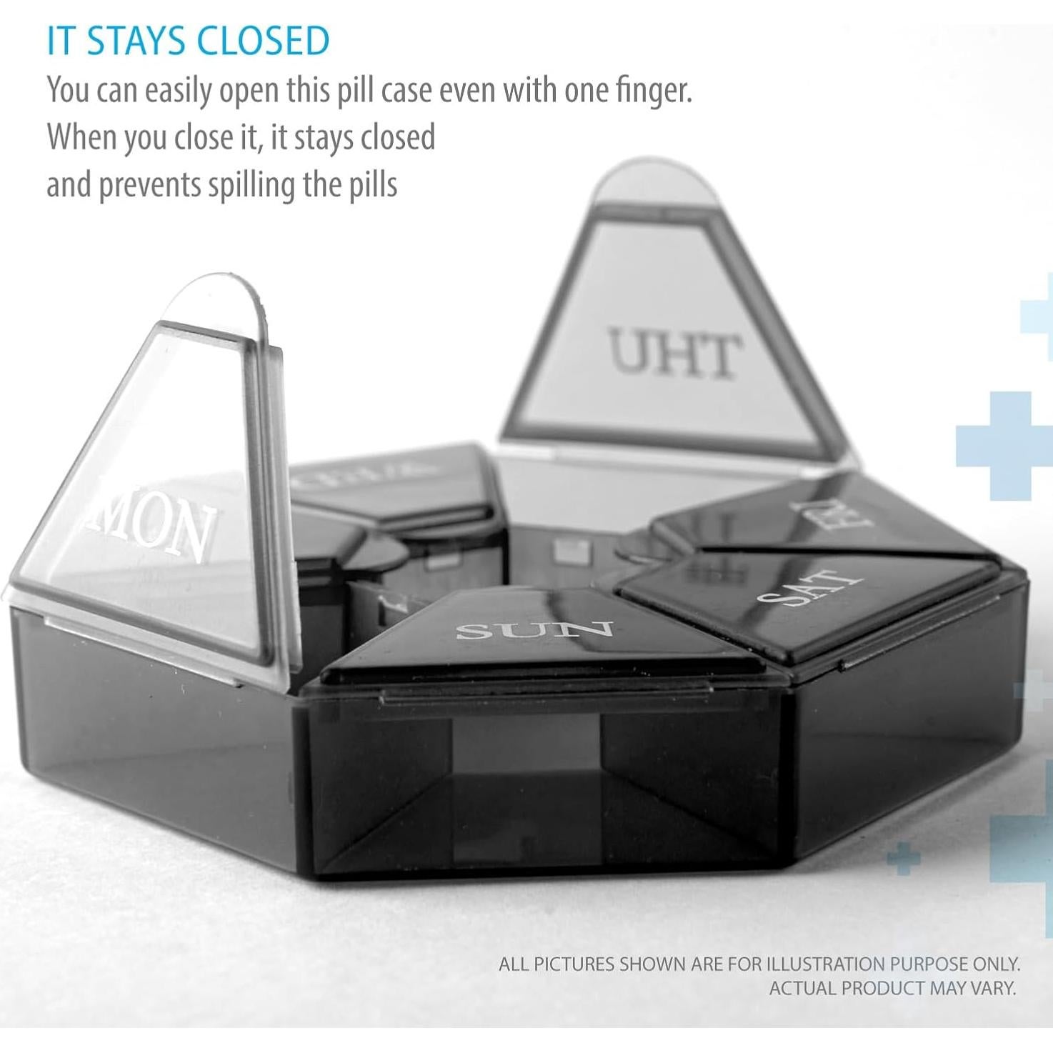 Organizador Semanal de Pastillas Deke Home Mini 7 Días