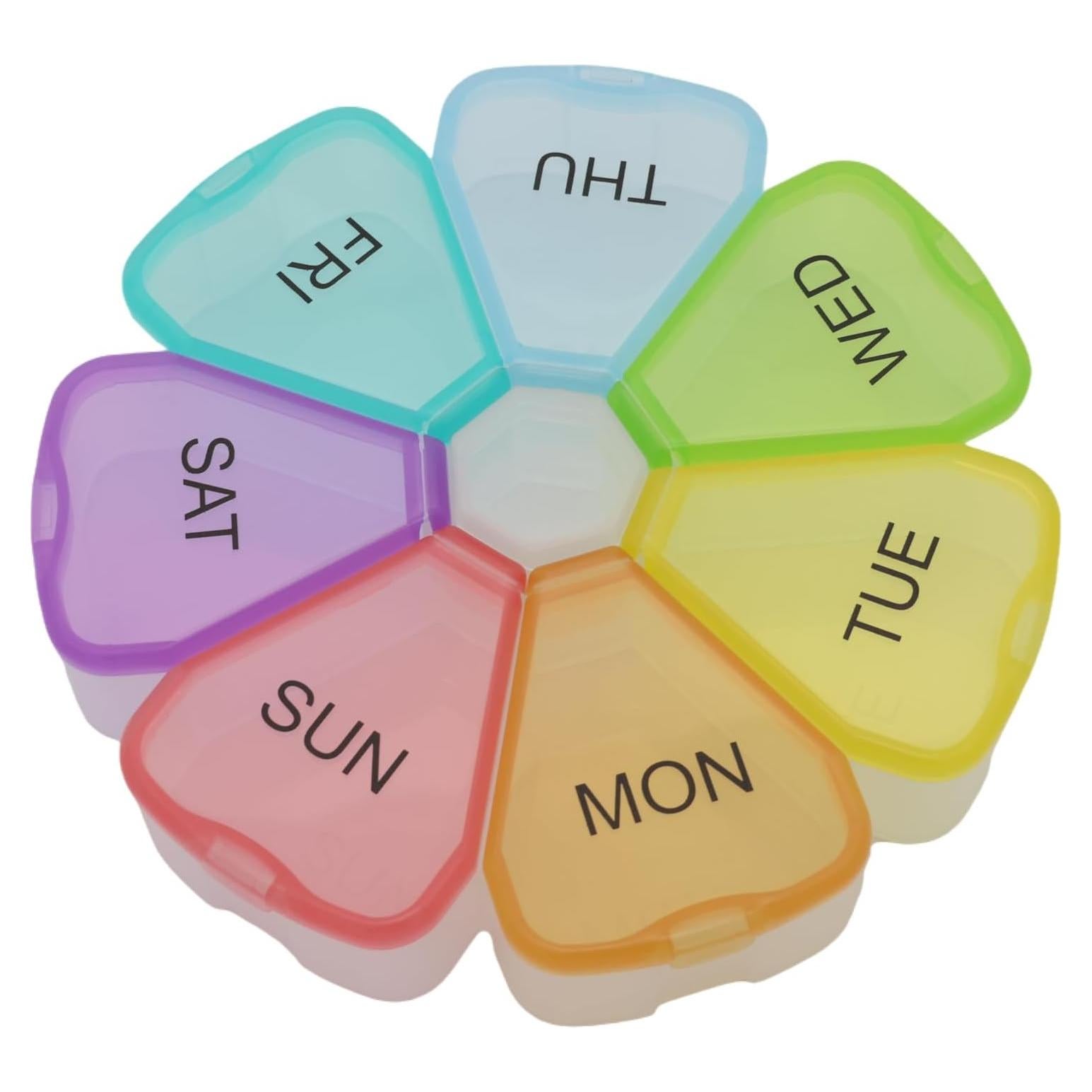 Organizador de Pastillas Semanal ShysTech 7 Días Multicolor