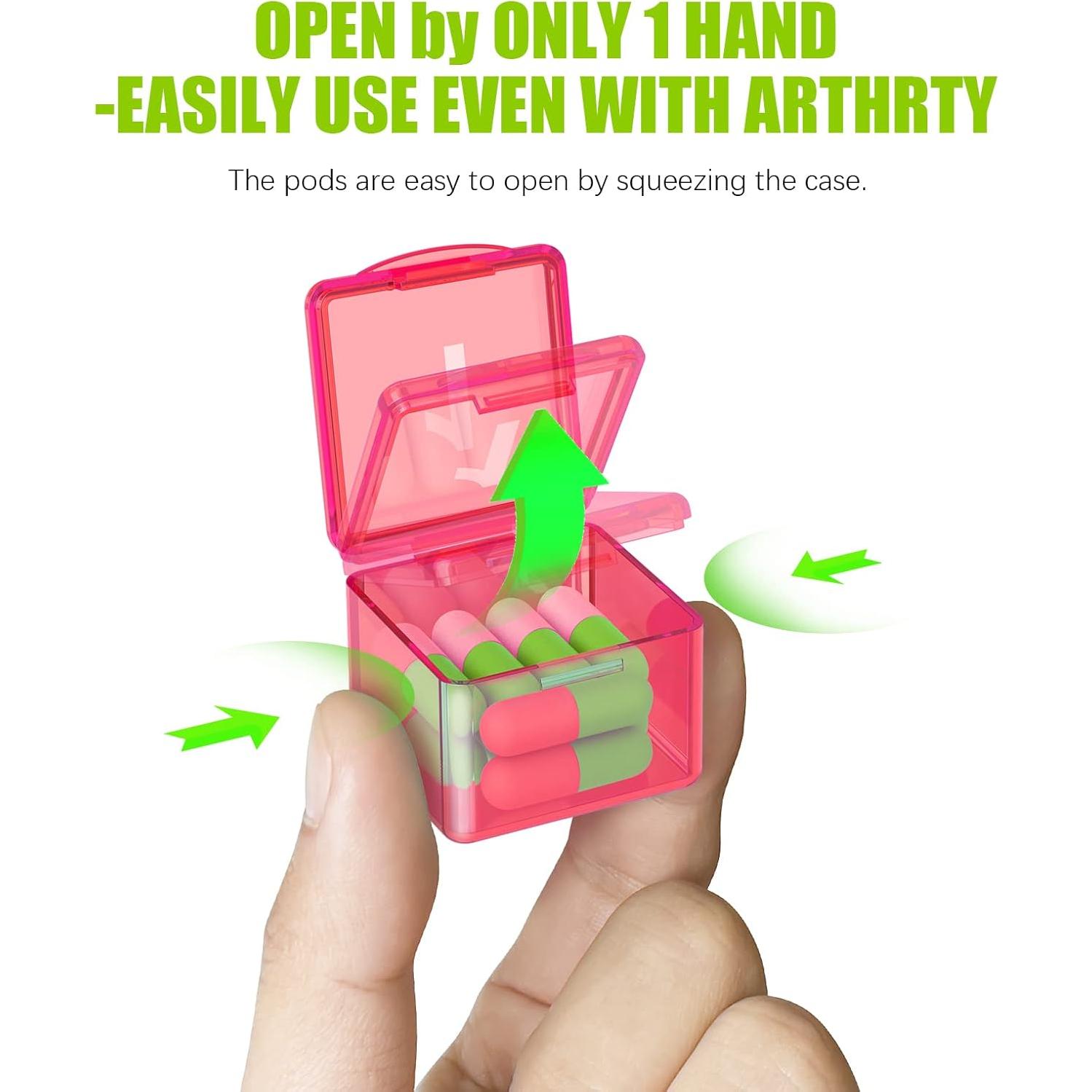 Organizador de Pastillas Mensual DOHIMGIO 30 Compartimentos Rosa