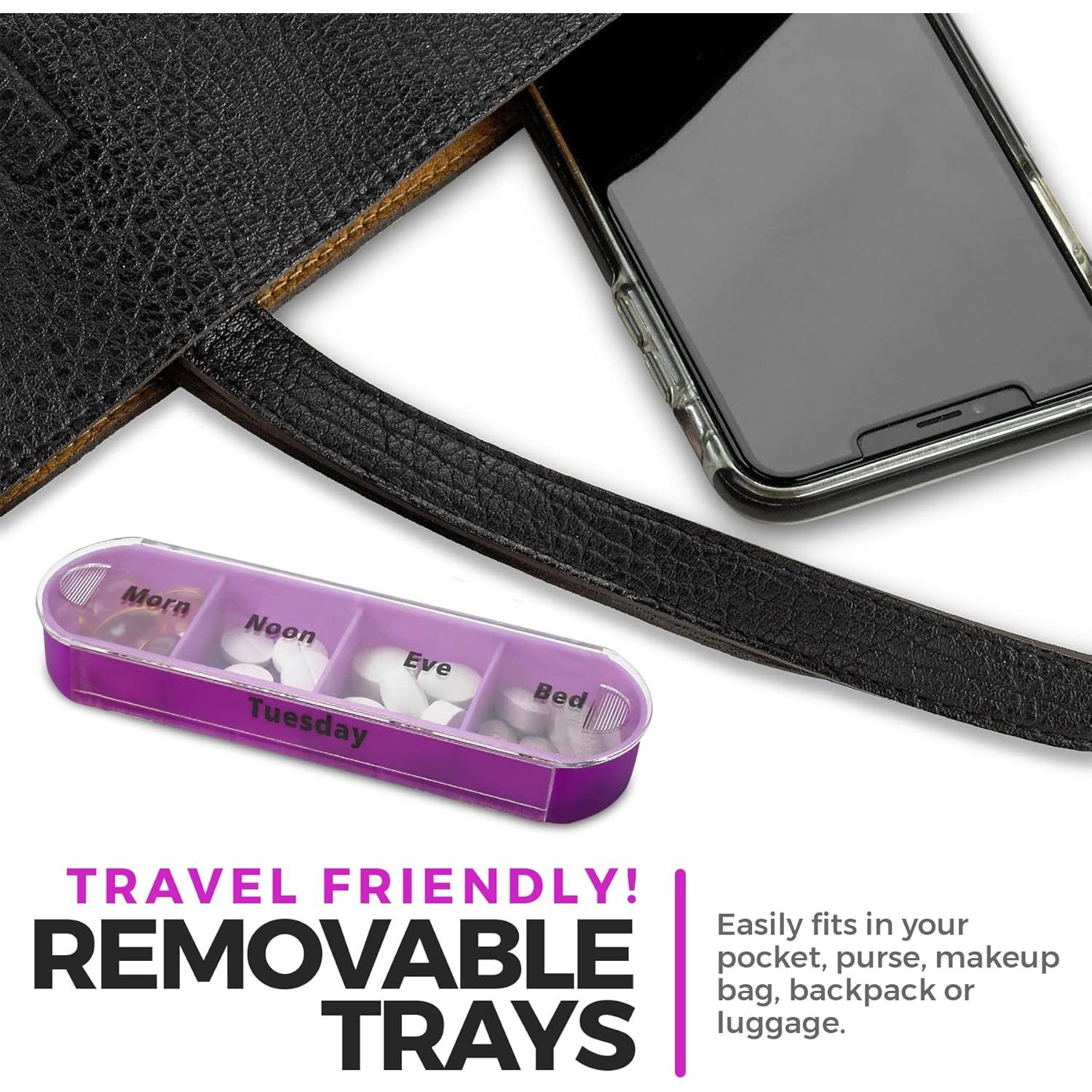 Organizador Semanal de Pastillas MEDca, 7 Días, 4 Tiempos