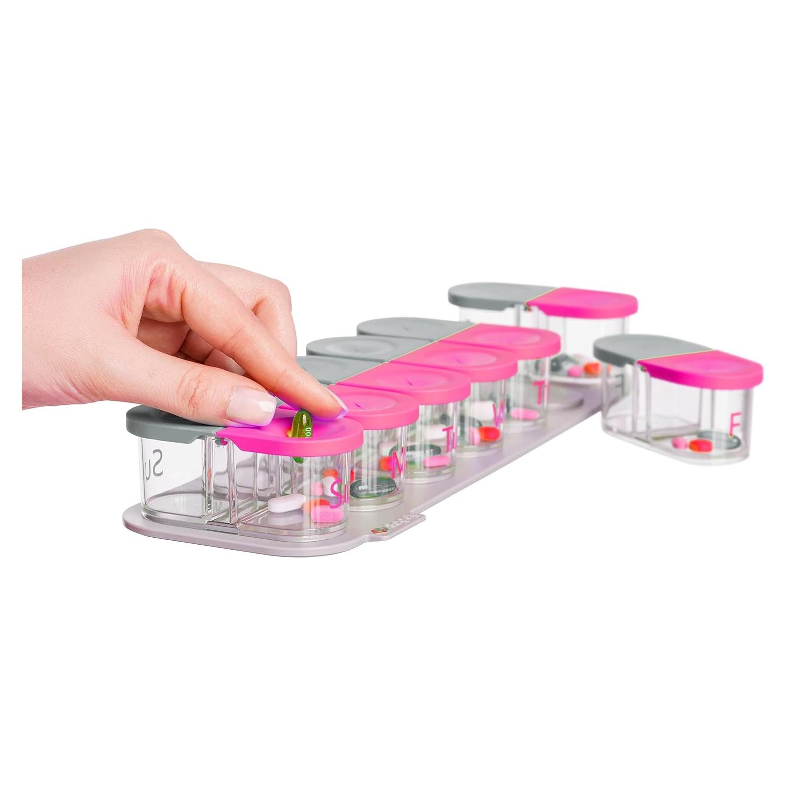 Organizador Semanal de Pastillas Sagely Smart XL - 7 días AM/PM