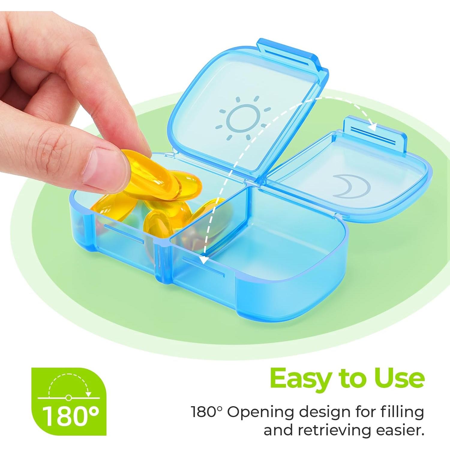 Organizador de Pastillas AUVON XL Semanal 2 Veces al Día AM PM