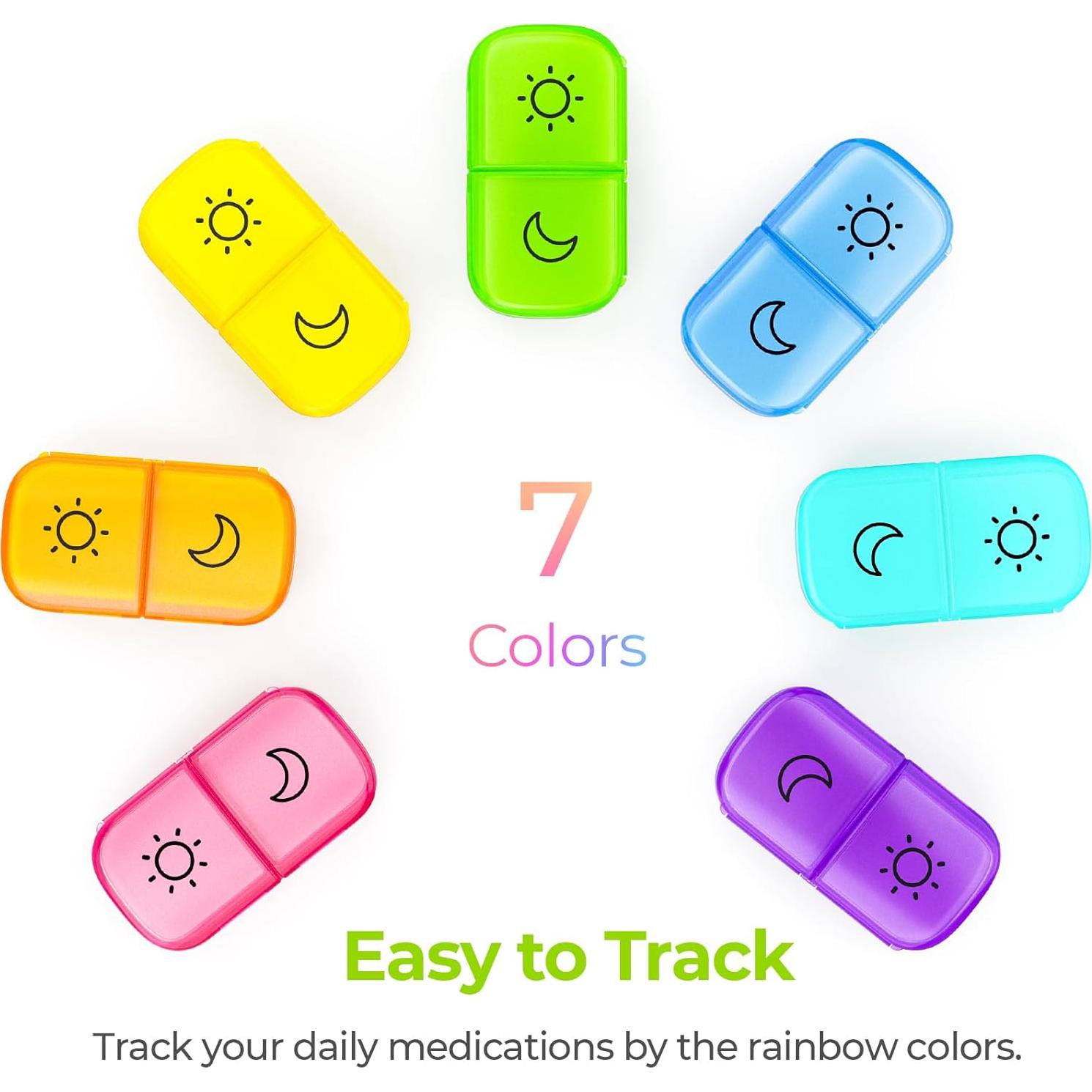 Organizador de Pastillas AUVON XL Semanal 2 Veces al Día AM PM
