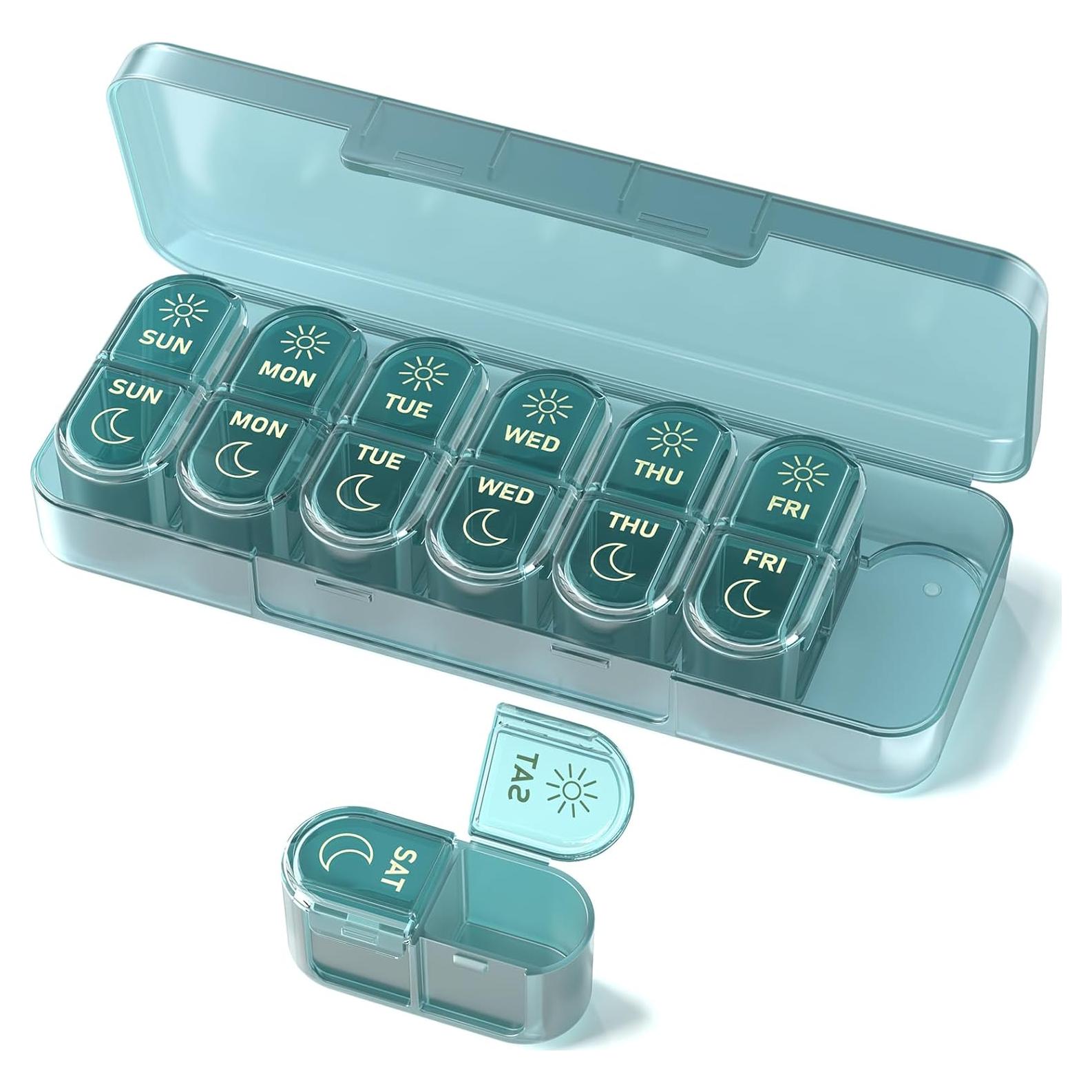 Organizador de Pastillas Semanal Pillex 14 Compartimentos AM PM