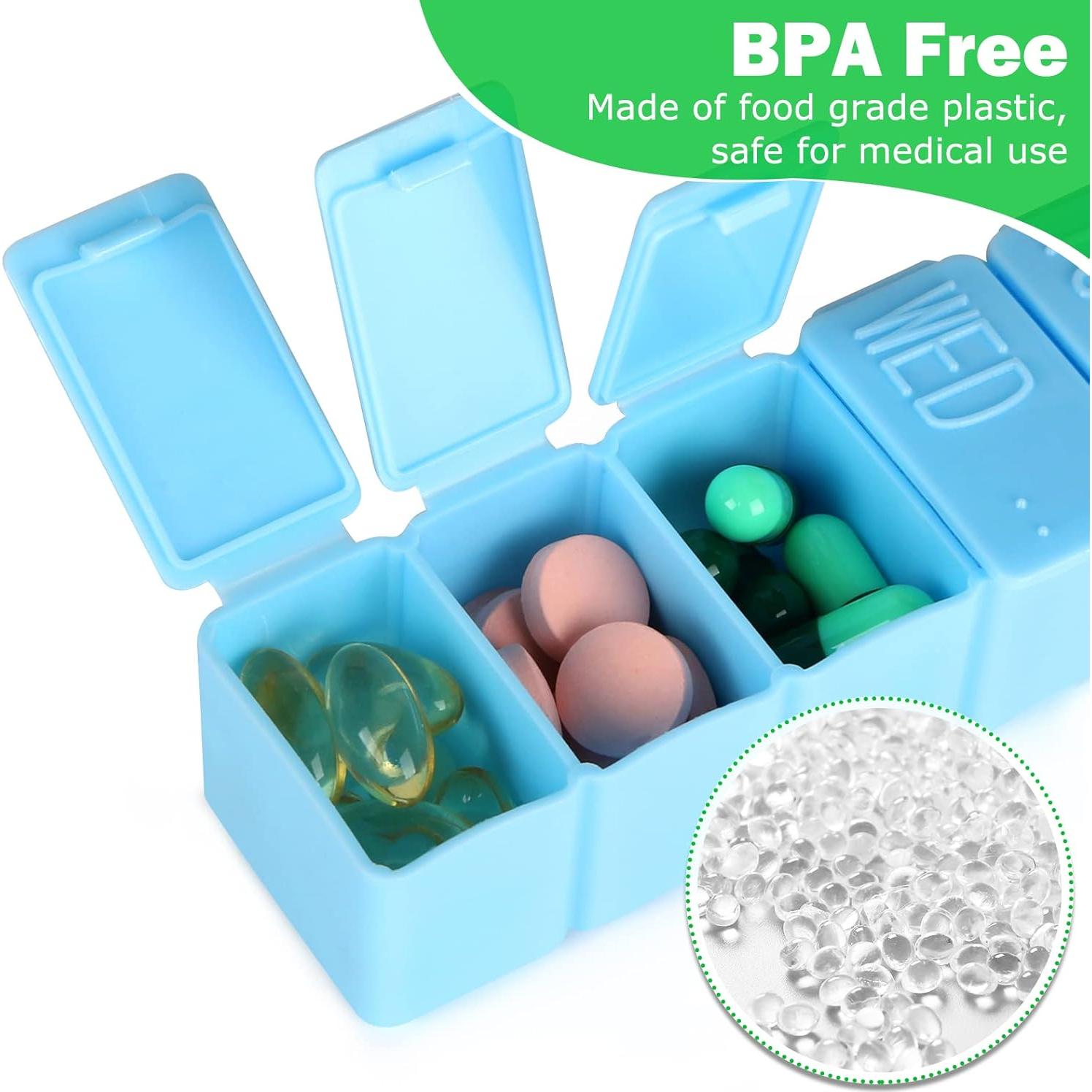 Organizador de Pastillas Semanal 2Pack MAYFIVE Rosa y Azul