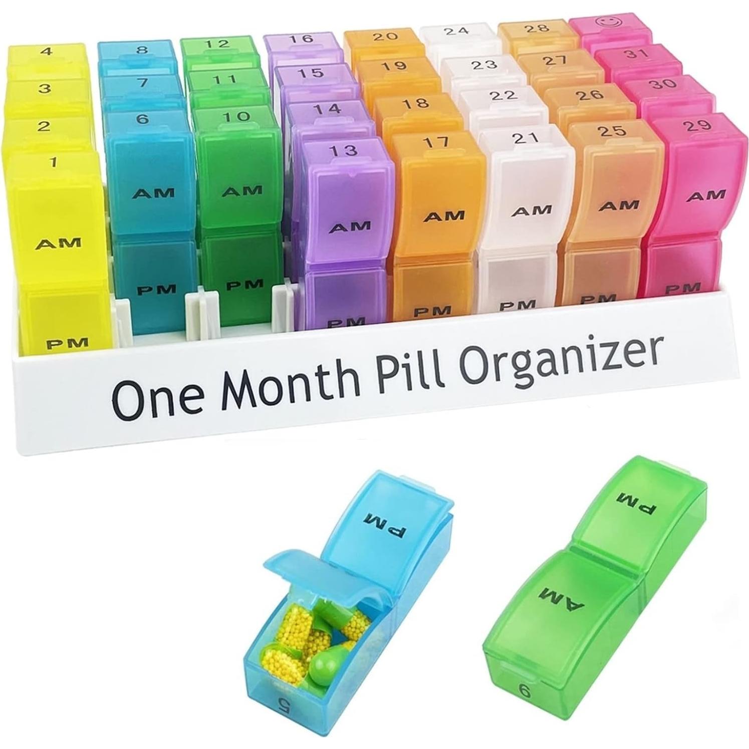 Organizador Mensual de Pastillas NewgGra AM/PM 31 Días