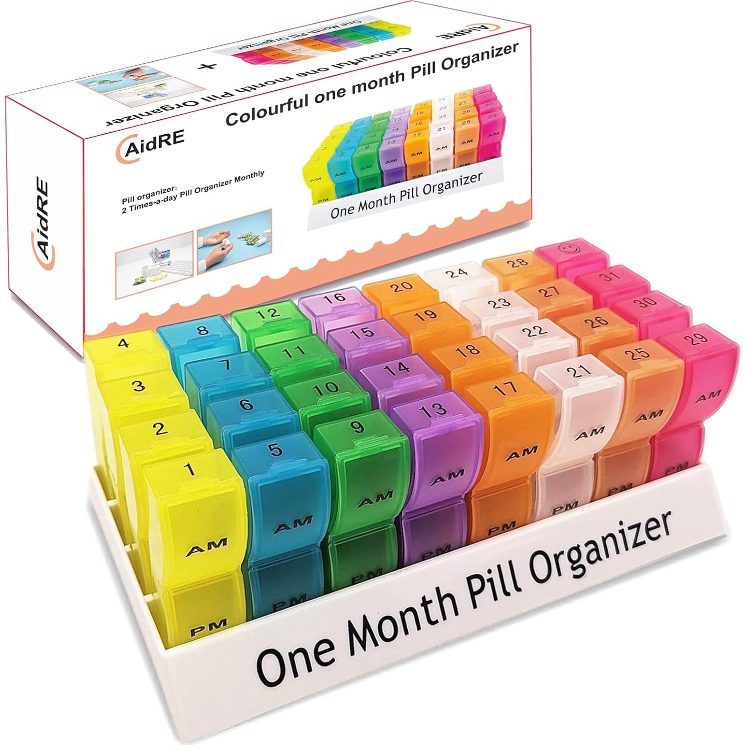 Organizador Mensual de Pastillas NewgGra AM/PM 31 Días