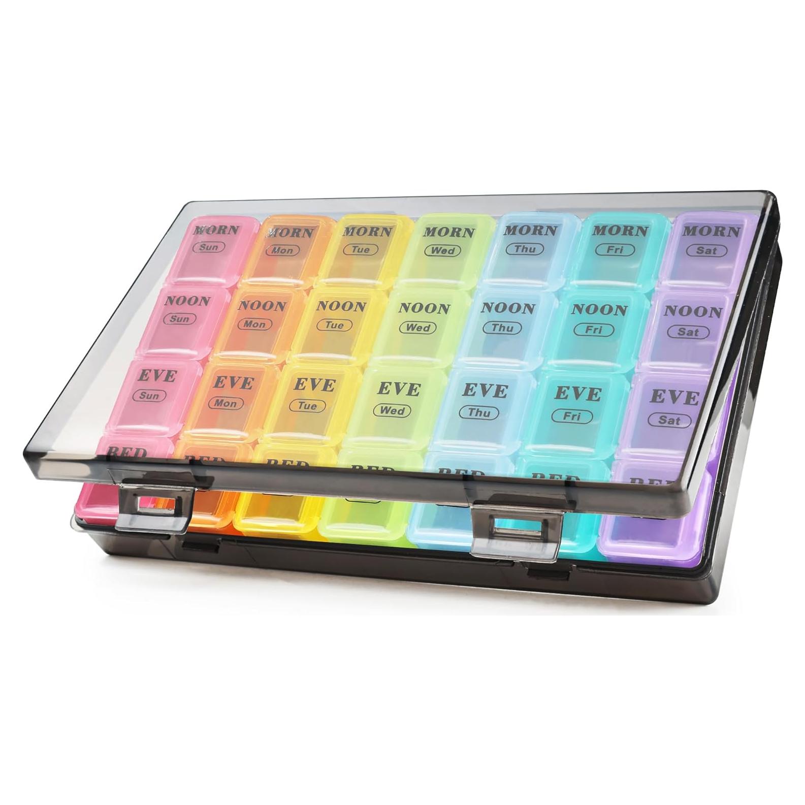 Organizador de Pastillas Semanal MOLN HYMY 28 Compartimentos