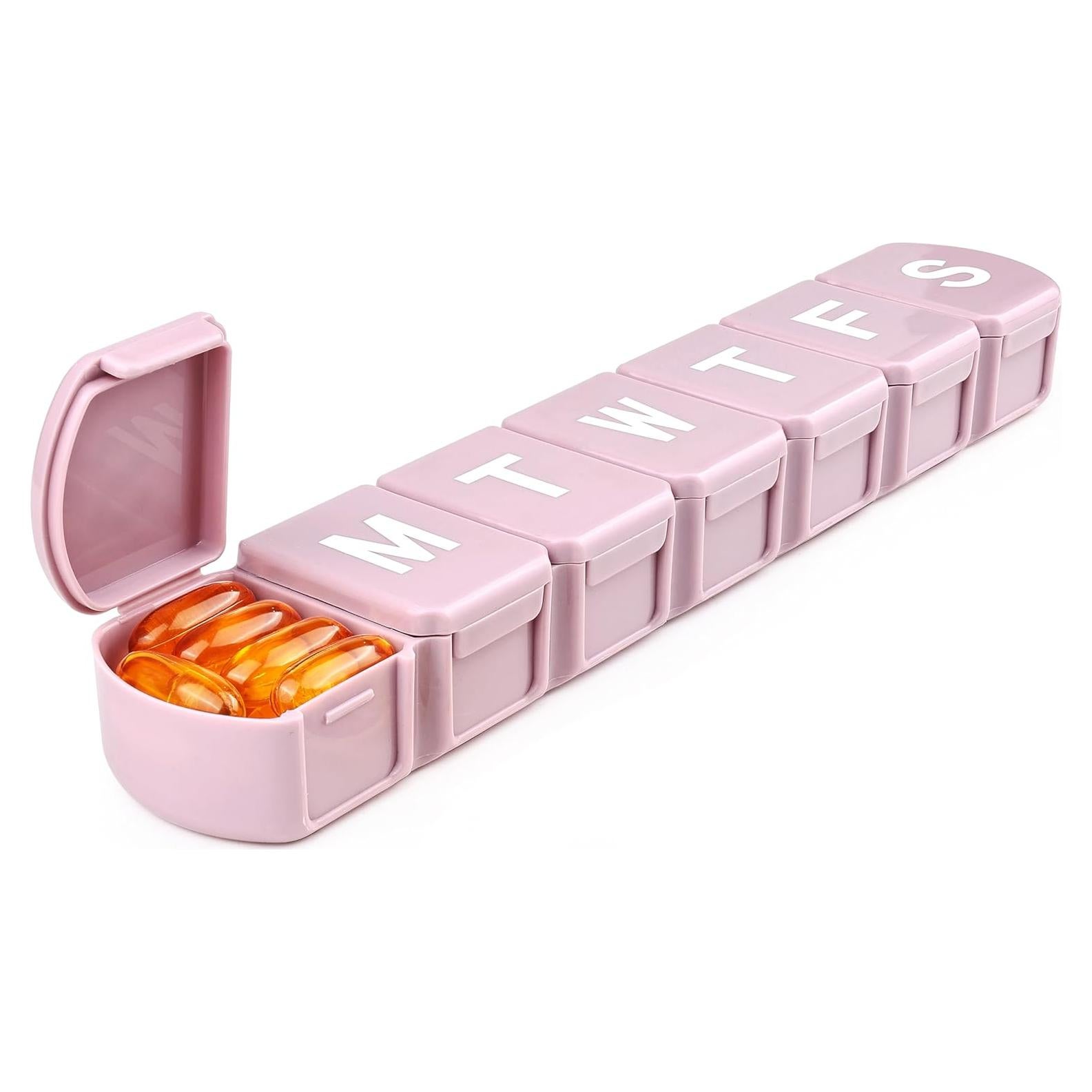 Organizador Semanal de Pastillas MOLN HYMY XL Rosa Jumbo
