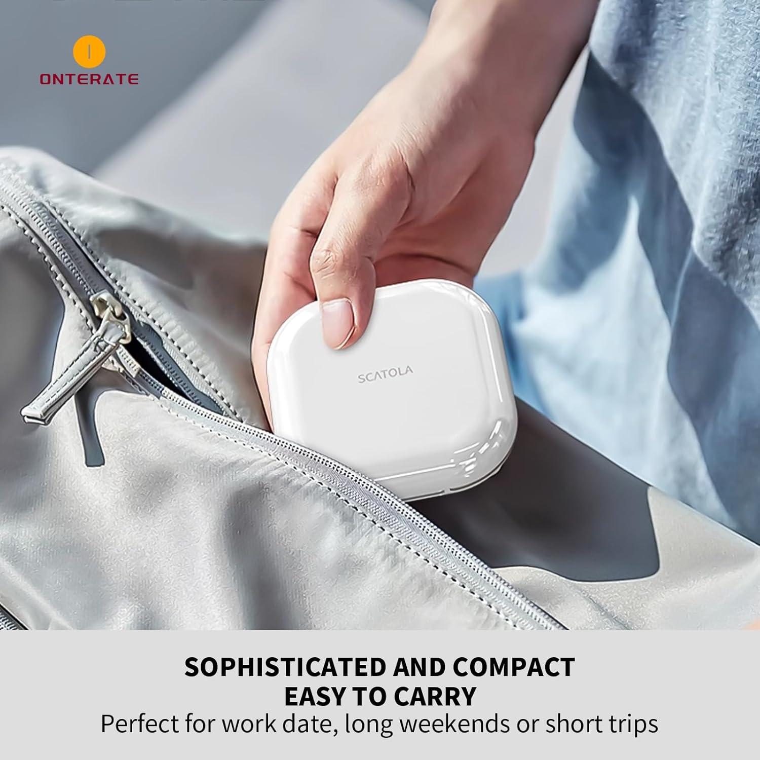 Estuche Organizador de Pastillas ONTERATE Negro 4 Compartimentos