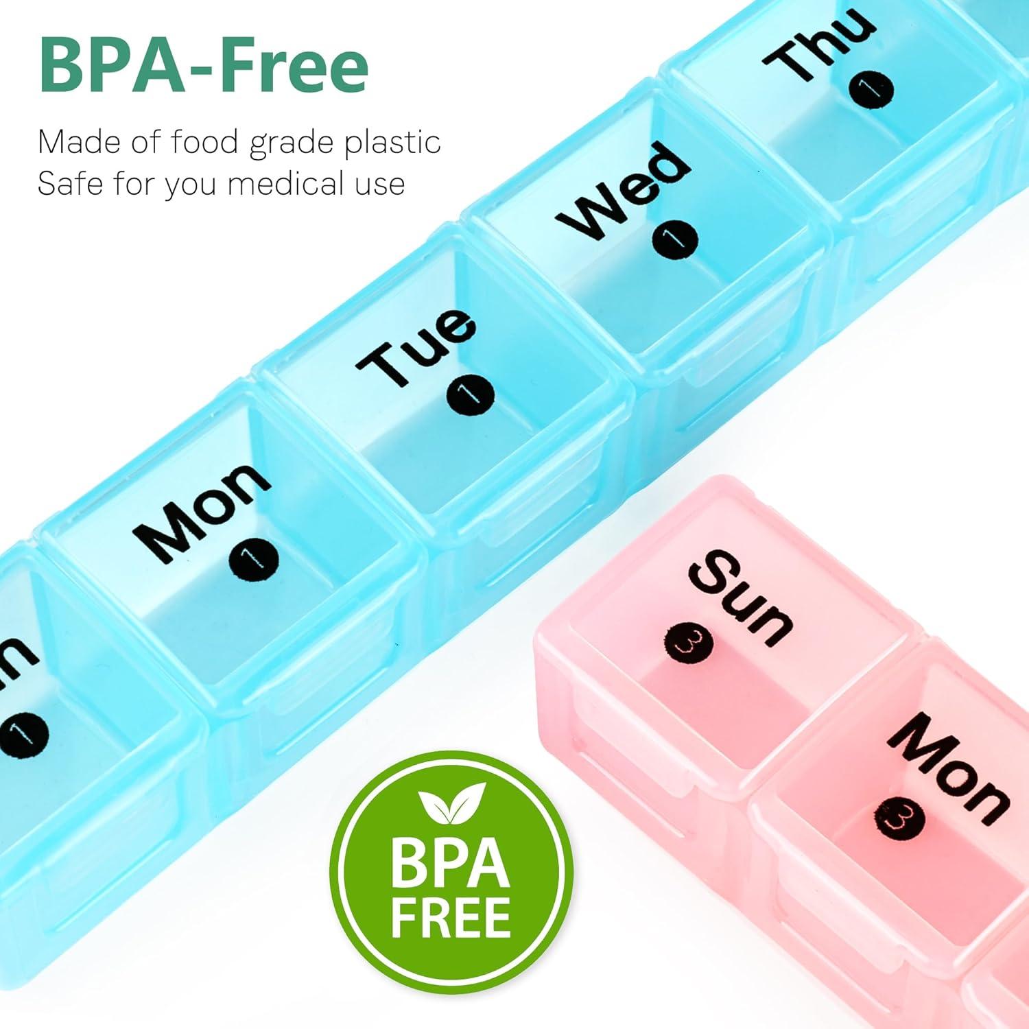 Organizador de Pastillas Semanal XL Furain - 28 Compartimentos