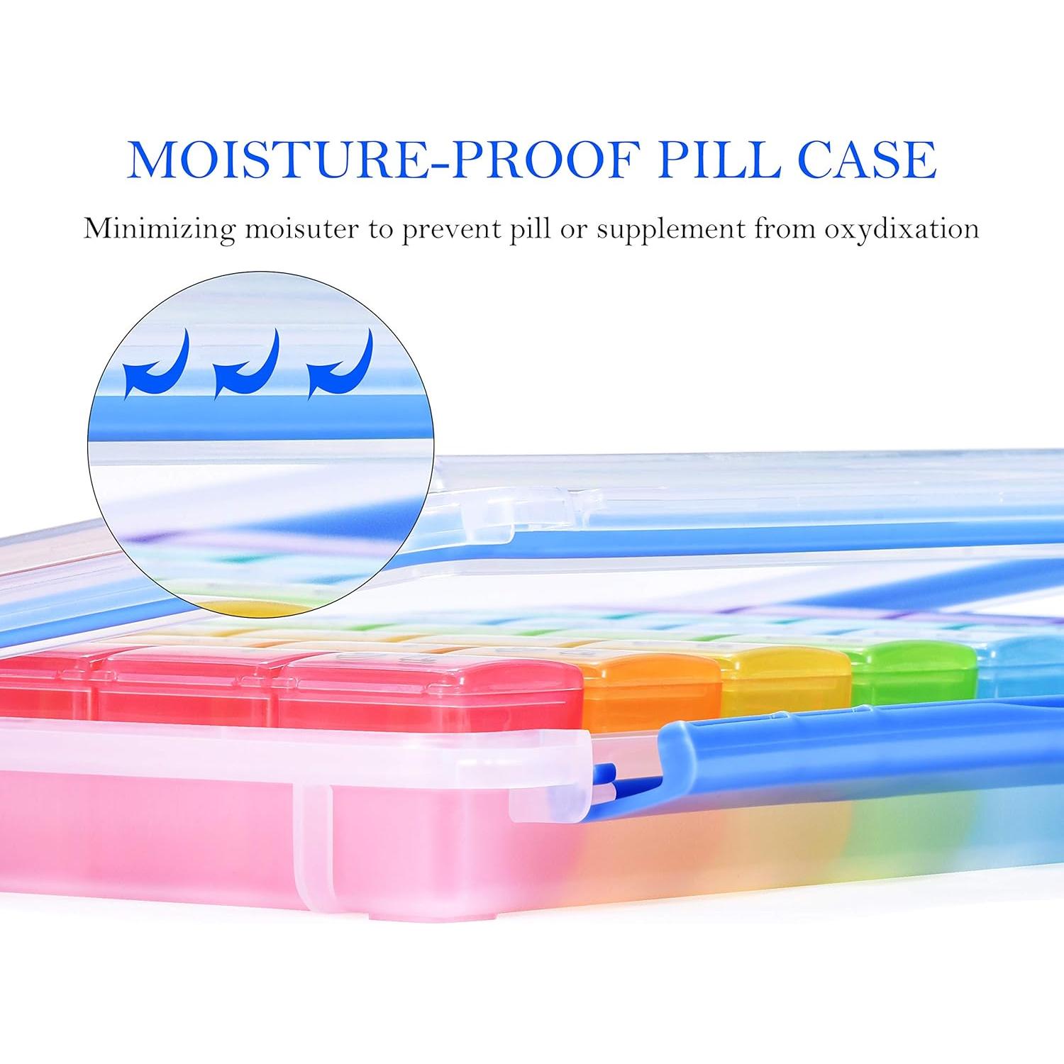 Organizador de Pastillas NuLeaf 7 Días 4 Veces al Día Portátil