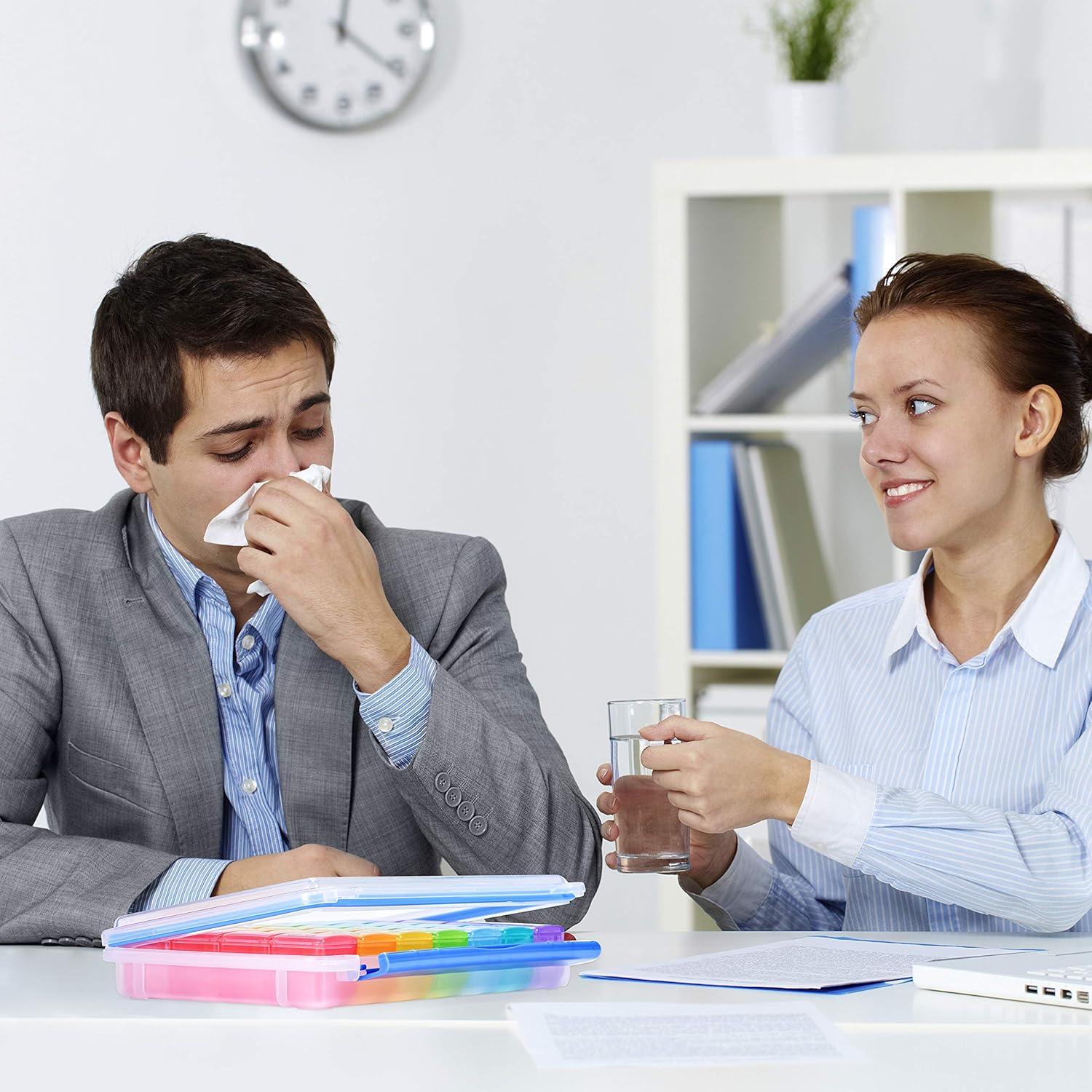 Organizador de Pastillas NuLeaf 7 Días 4 Veces al Día Portátil