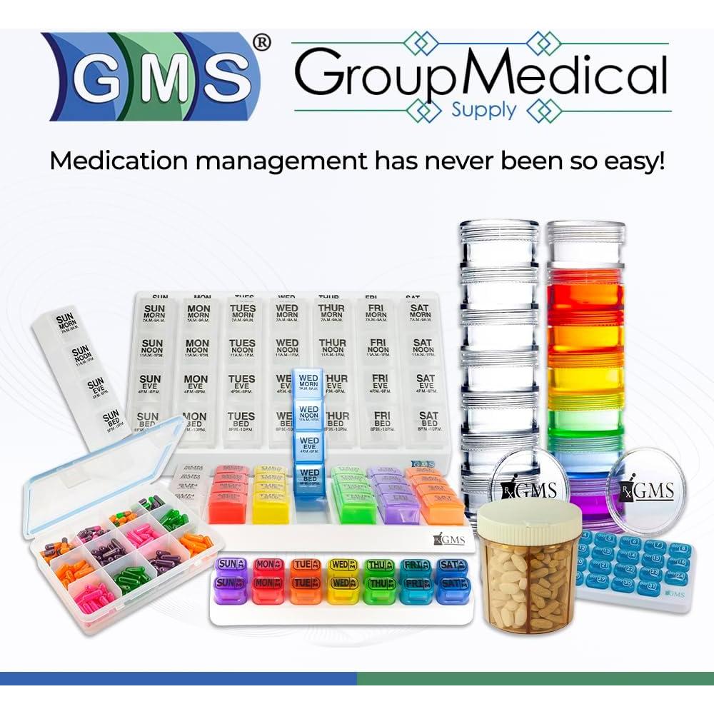 Organizador de Pastillas GMS 12 Compartimentos Hermético 230g