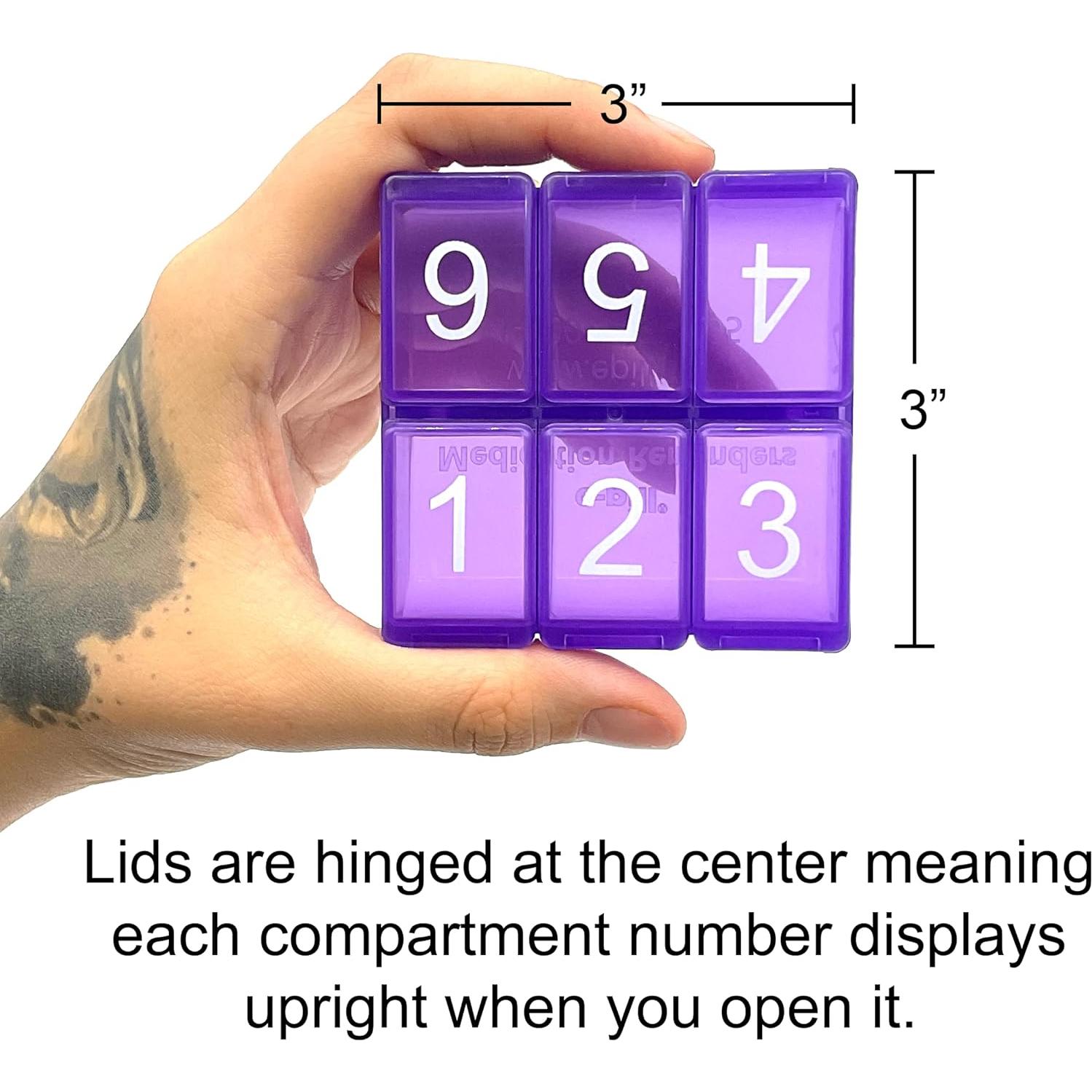 Organizador Semanal de Pastillas e-Pill 6x7 Multicolor