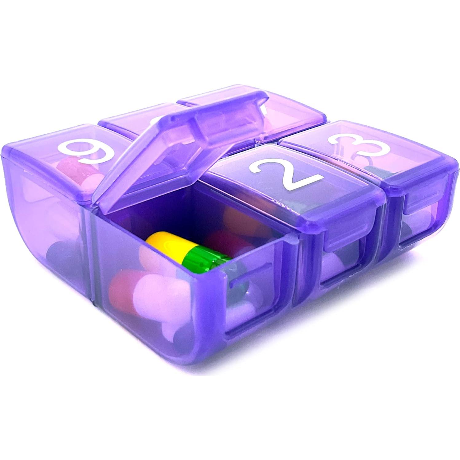 Organizador Semanal de Pastillas e-Pill 6x7 Multicolor