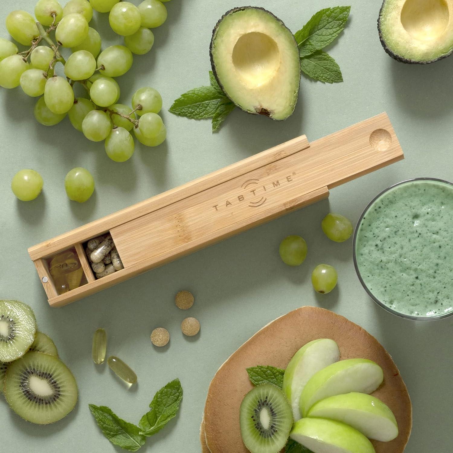 Organizador Semanal de Pastillas de Bambú Tabtime - 7 Días