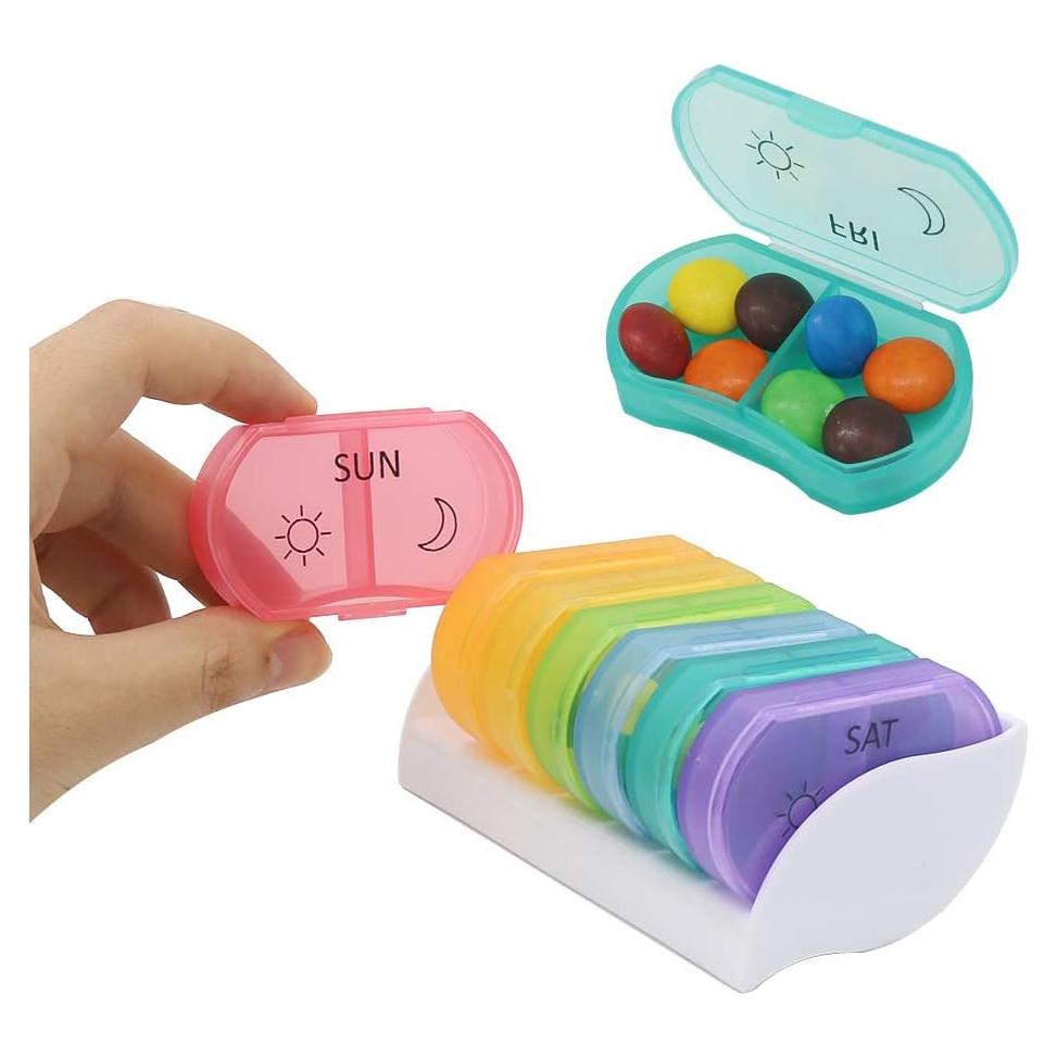 Organizador de Pastillas Diarias HRX 7 Días 14 Compartimentos