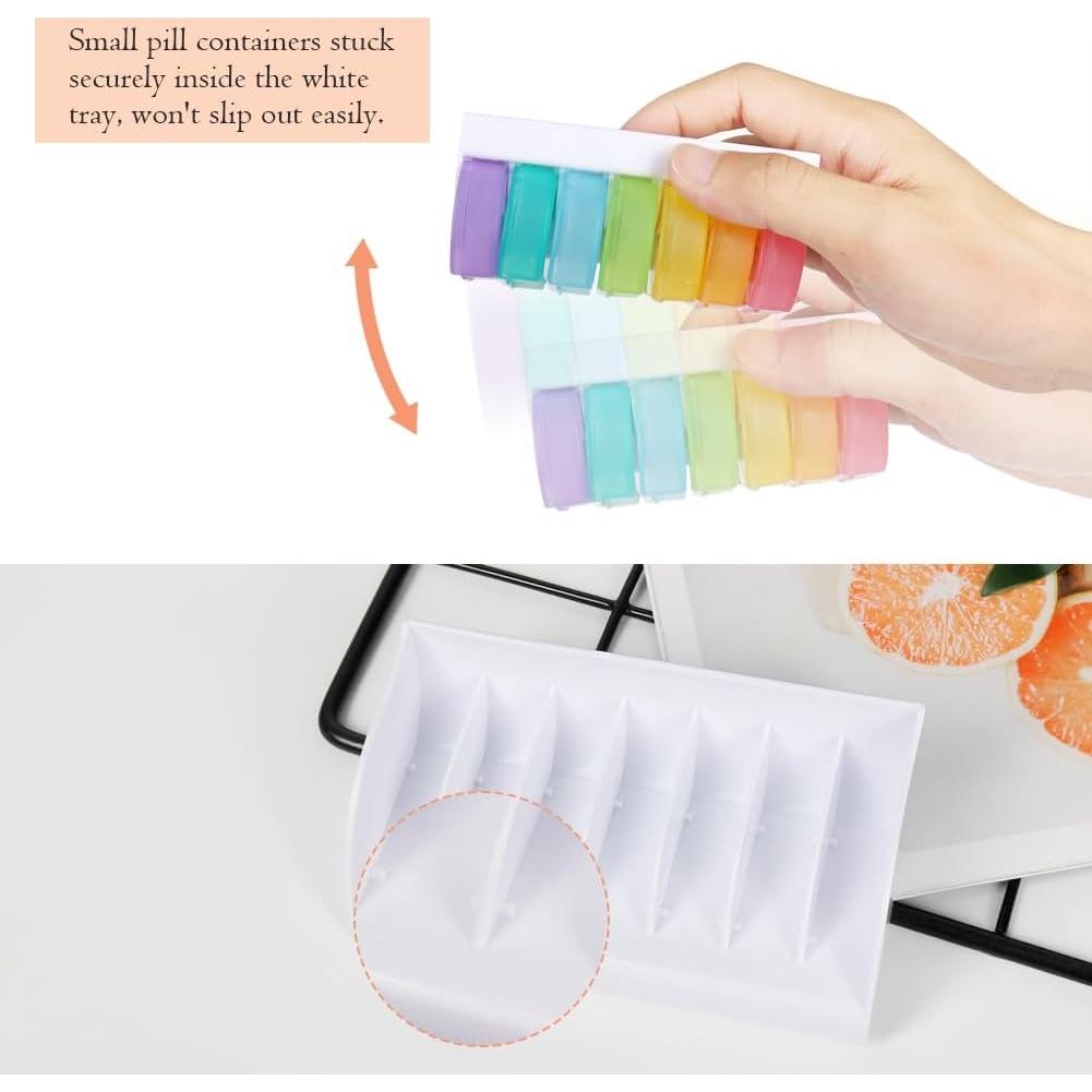 Organizador de Pastillas Diarias HRX 7 Días 14 Compartimentos