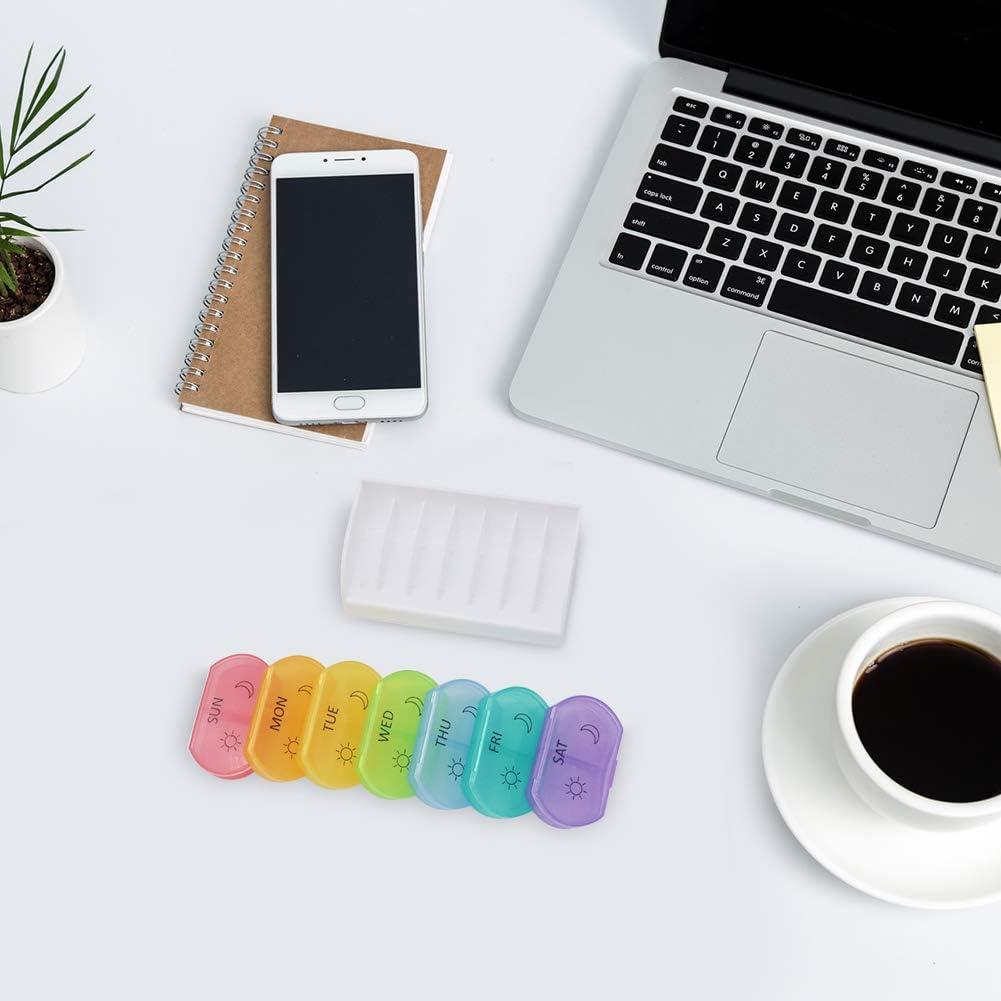 Organizador de Pastillas Diarias HRX 7 Días 14 Compartimentos