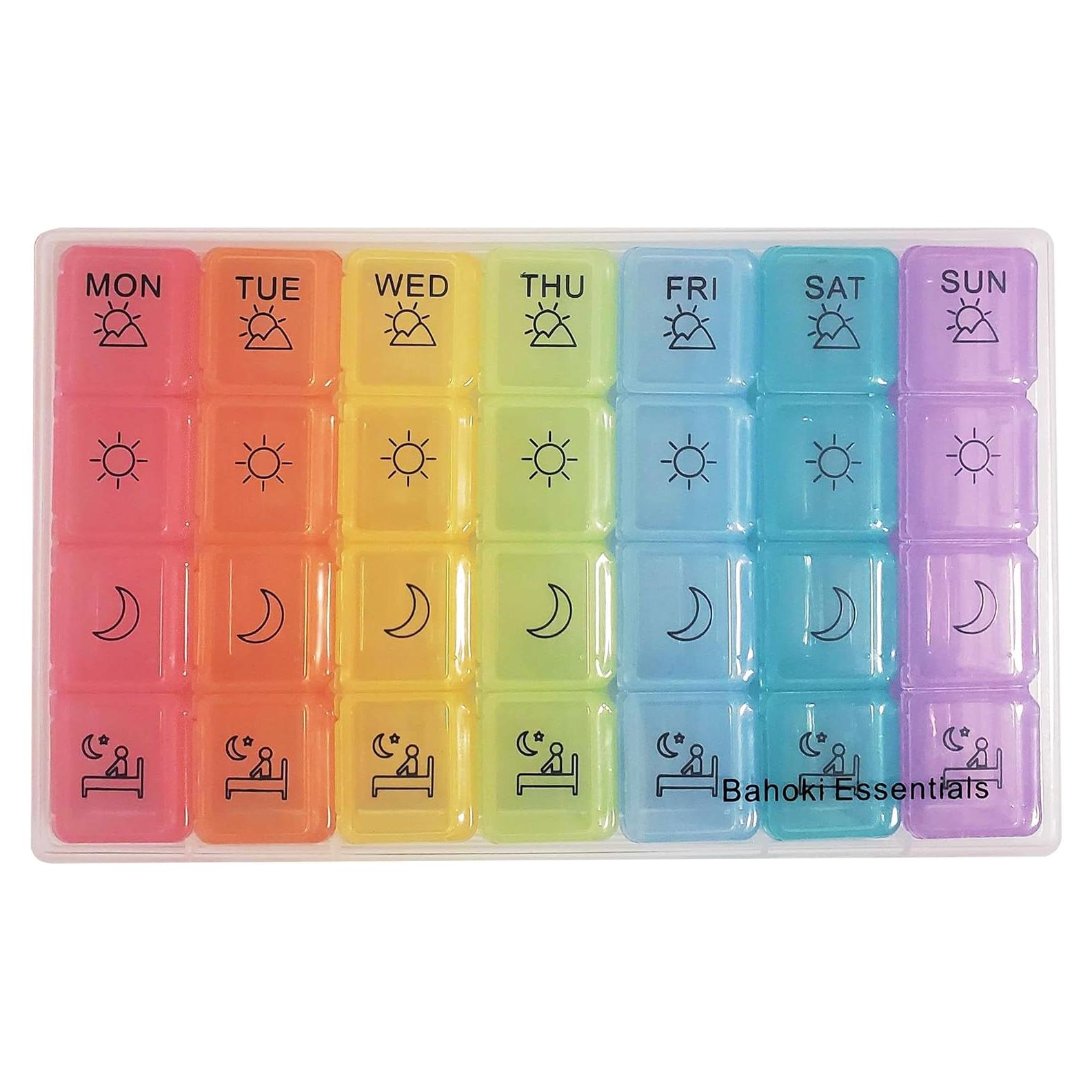 Organizador Semanal de Pastillas BaHoki Essentials - 7 Días