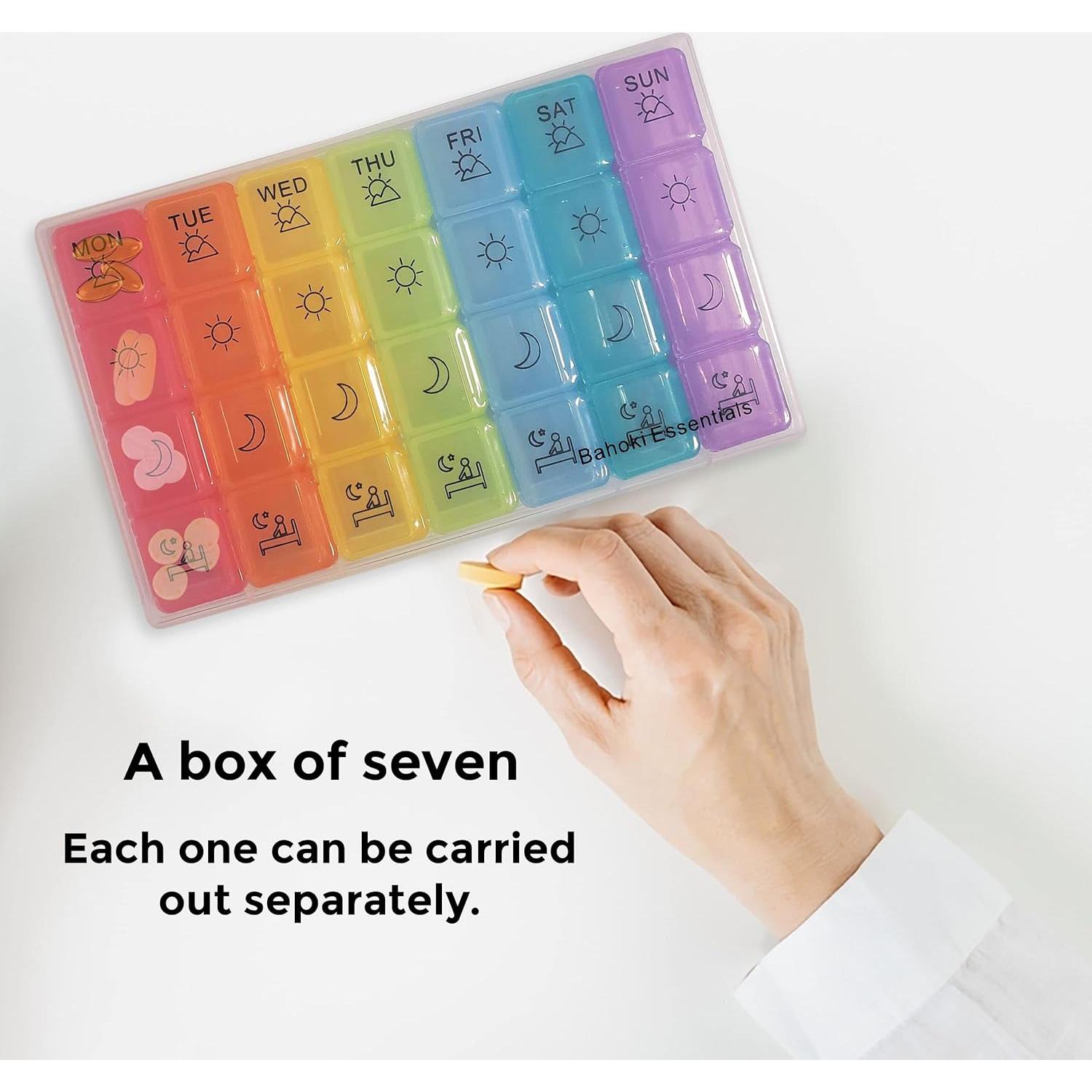 Organizador Semanal de Pastillas BaHoki Essentials - 7 Días