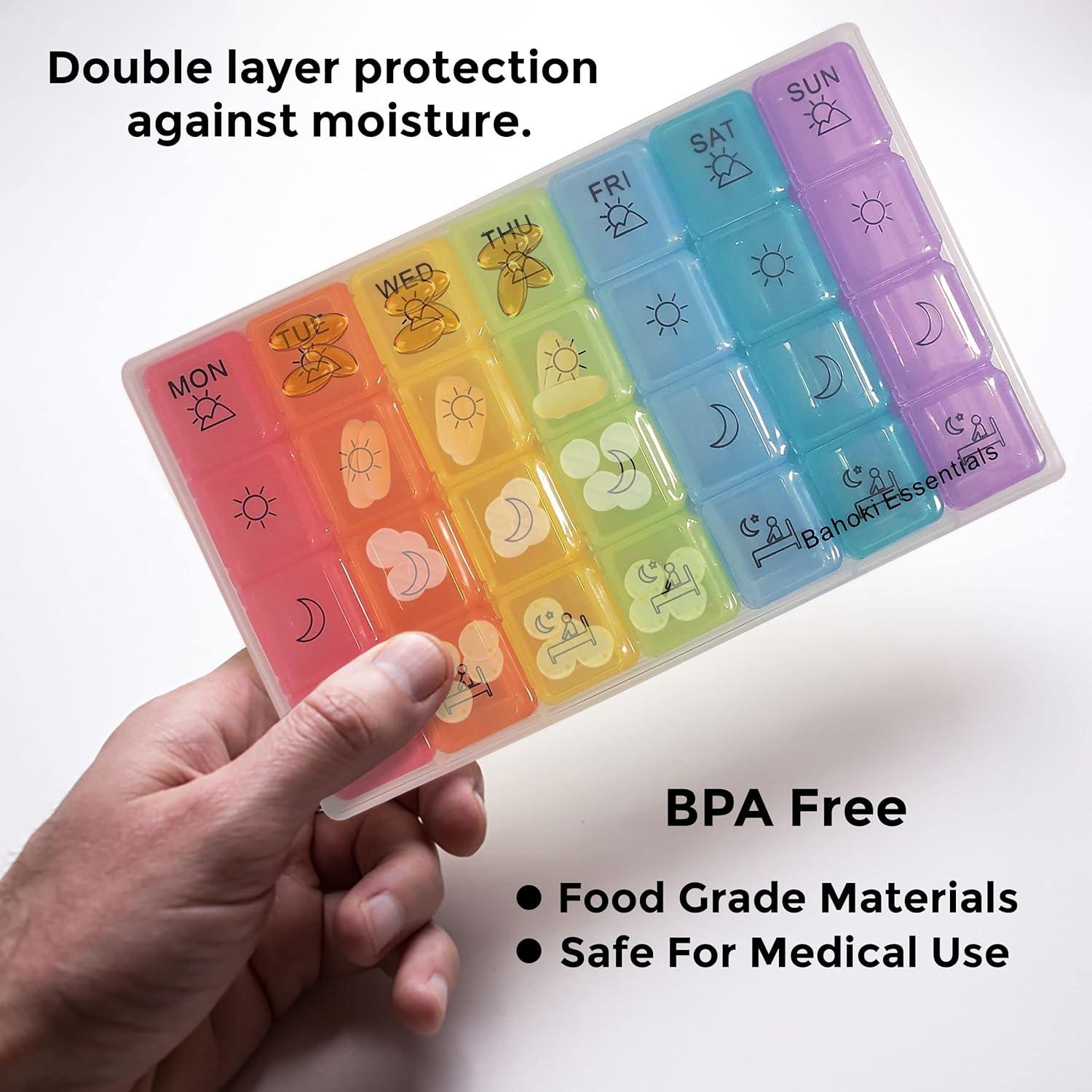 Organizador Semanal de Pastillas BaHoki Essentials - 7 Días