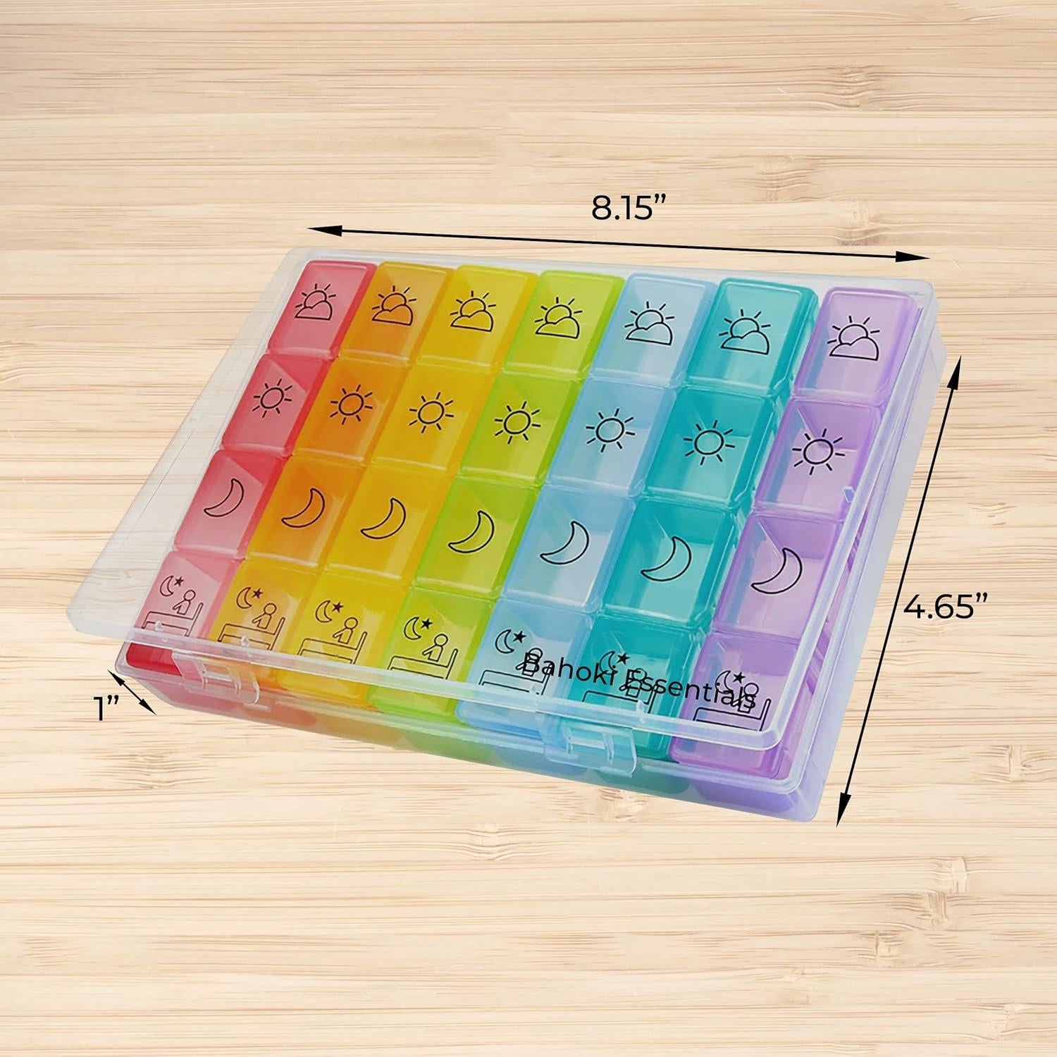 Organizador Semanal de Pastillas BaHoki Essentials - 7 Días