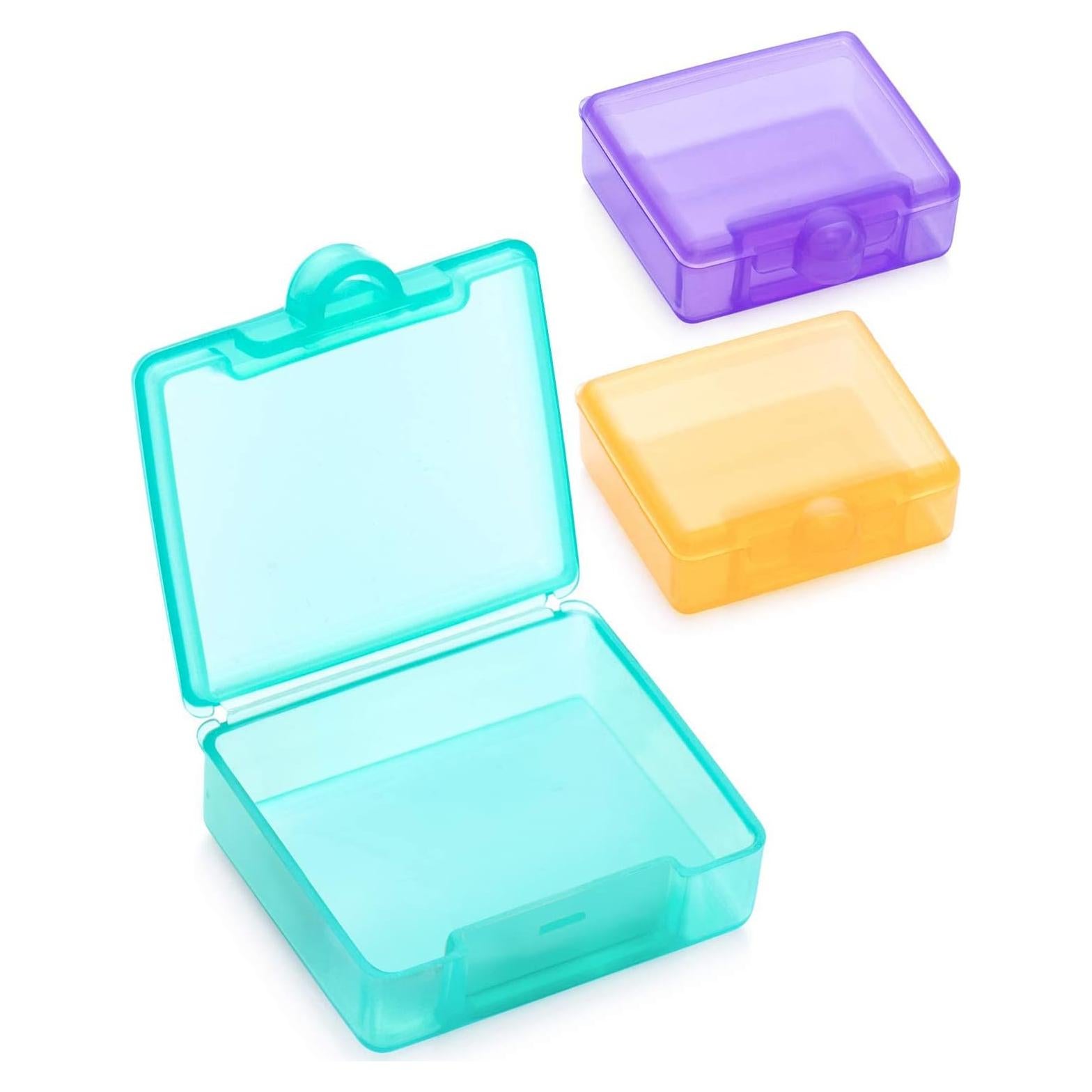 Sukuos Small Pill Box 3 pcs, Cute Travel Pill Case Daily Pill Organizer Portable for Pocket Purse for Vitamin Fish Oil Supplements, Easy to Clean