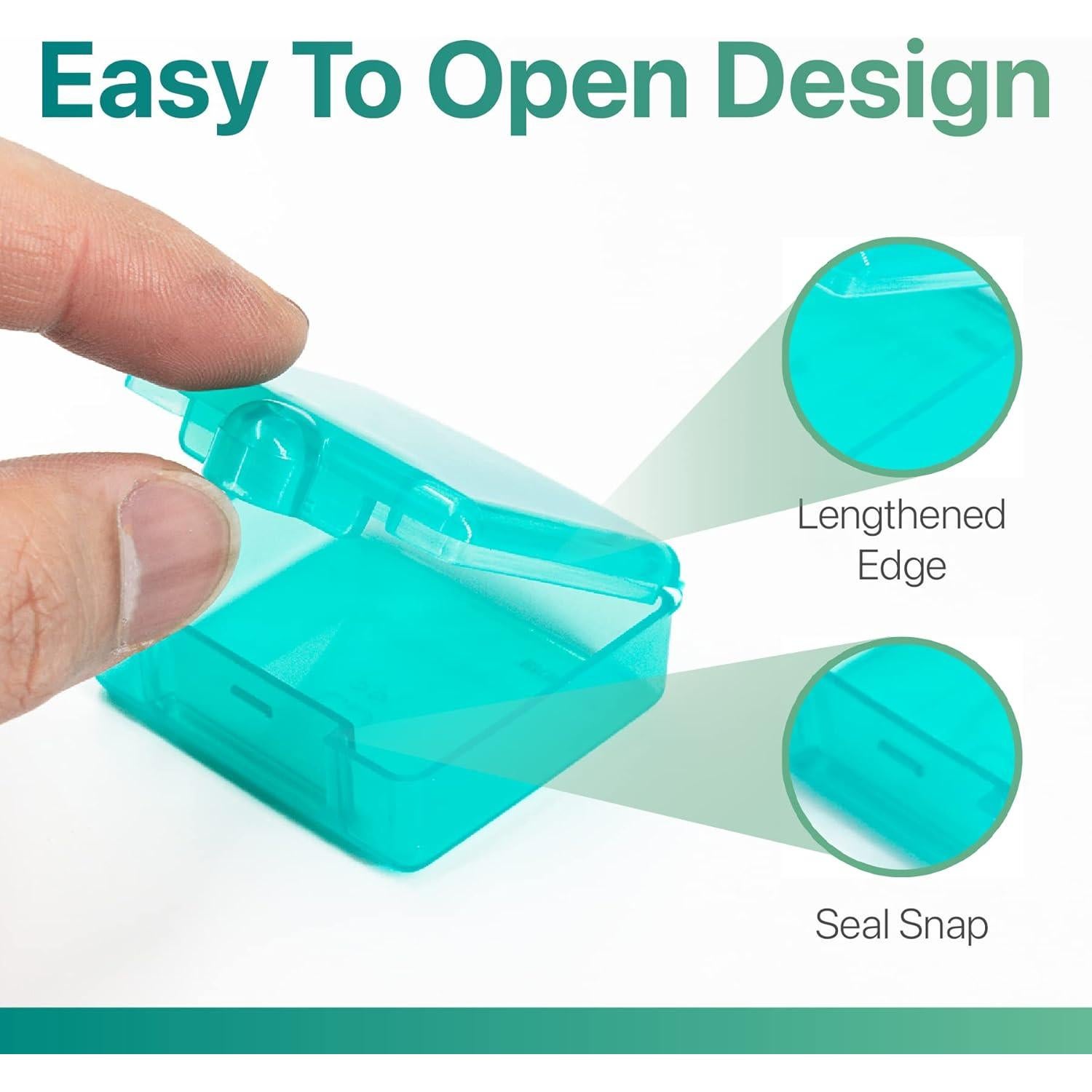 Sukuos Small Pill Box 3 pcs, Cute Travel Pill Case Daily Pill Organizer Portable for Pocket Purse for Vitamin Fish Oil Supplements, Easy to Clean