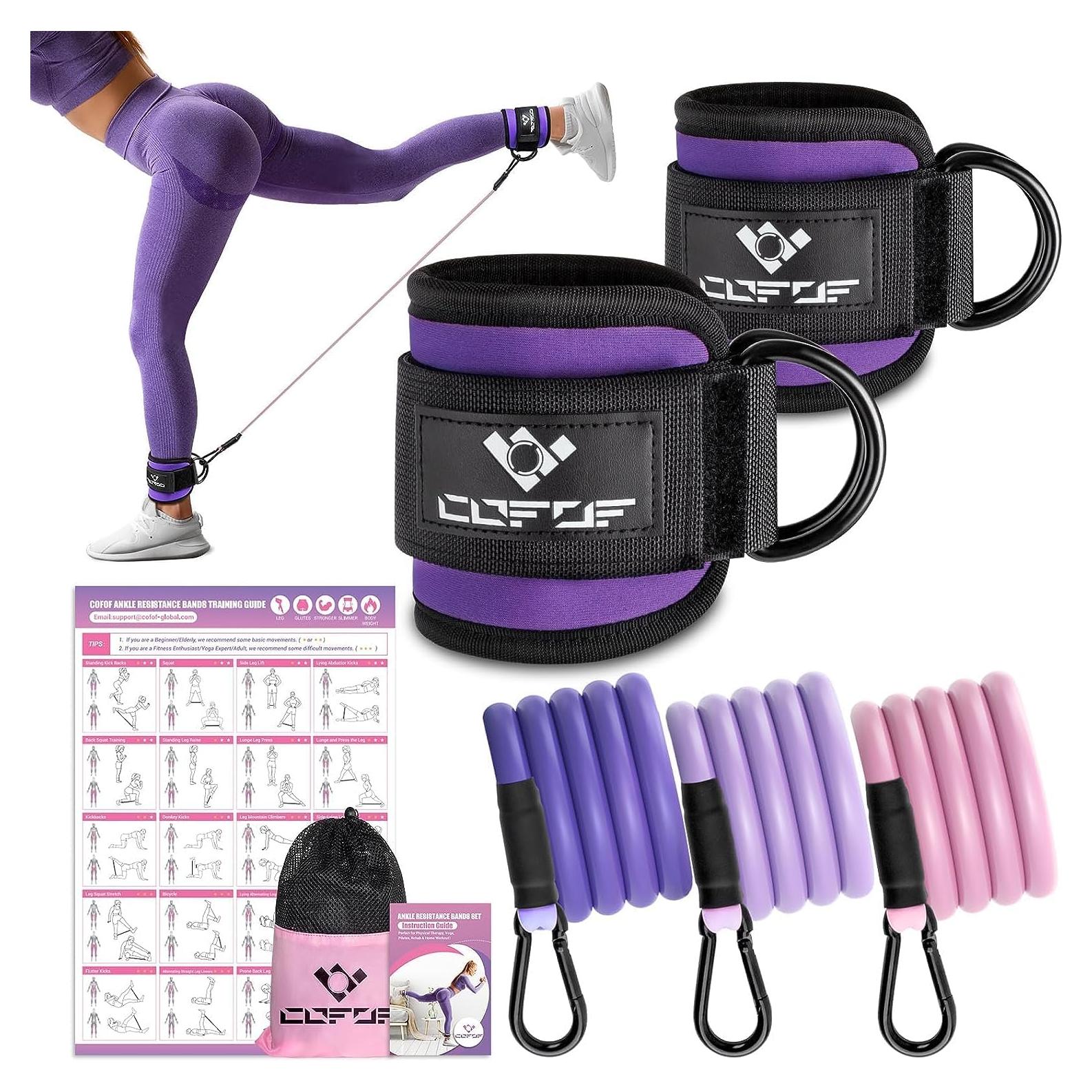 Bandas de Resistencia para Tobillos COFOF - 3 Niveles de Tensión