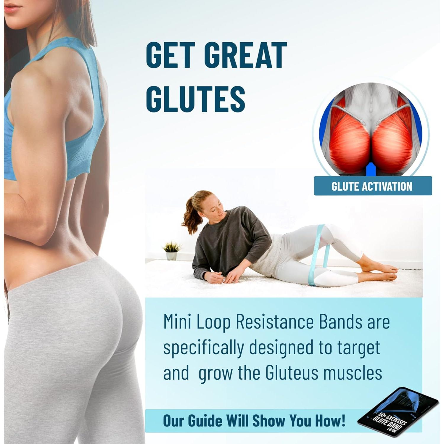 Bandas de Resistencia Mini Iron Core Fitness - 10 Piezas Pesadas