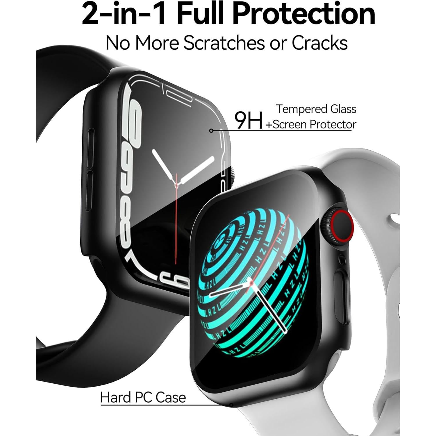 Funda Dura Smiling para Apple Watch 40mm con Protector Vidrio