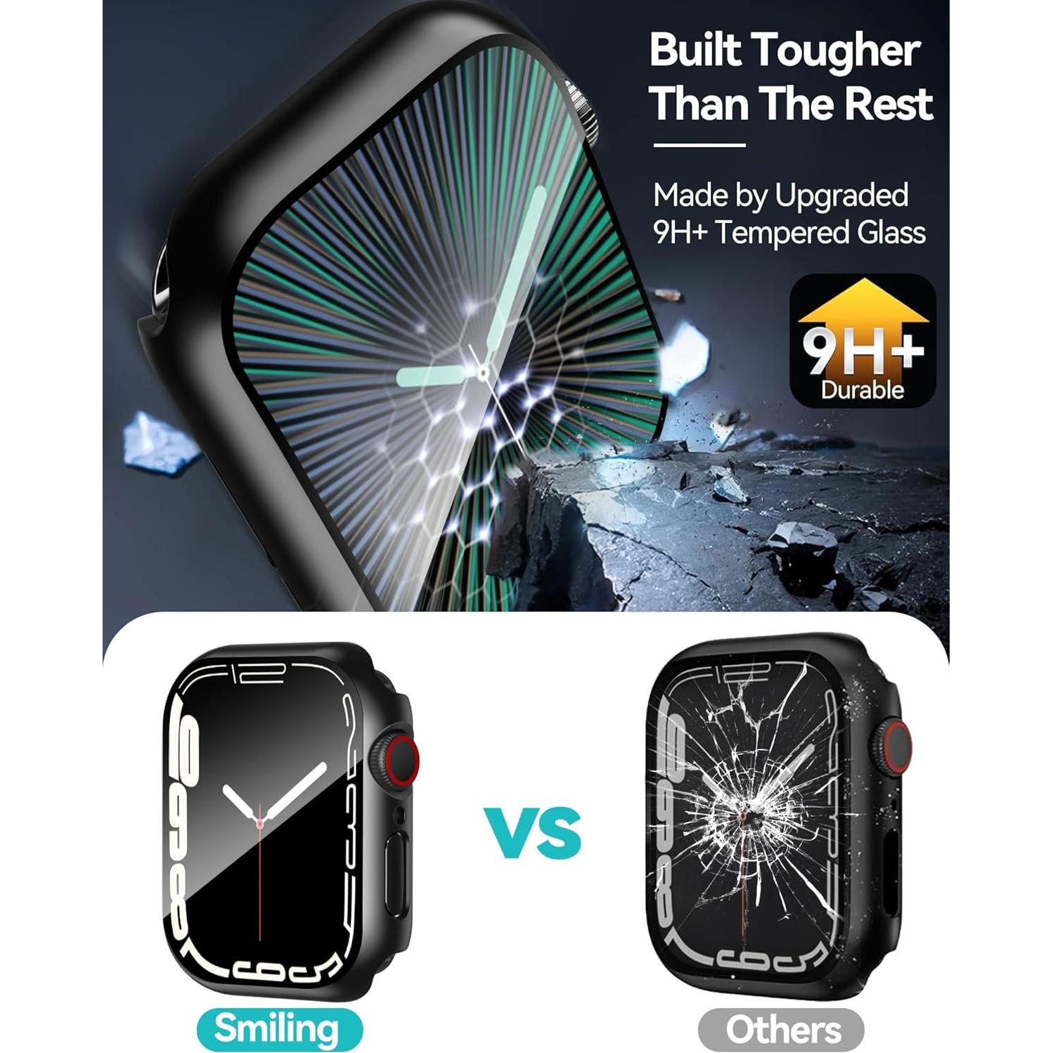 Funda Dura Smiling para Apple Watch 40mm con Protector Vidrio