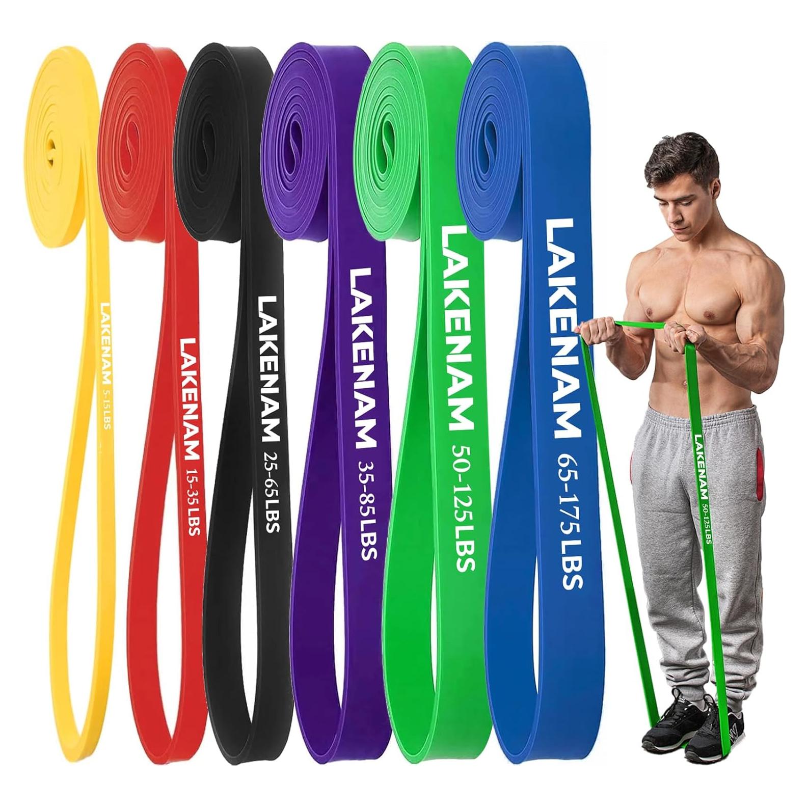 Juego de Bandas de Resistencia LAKENAM 6 Niveles Multicolor
