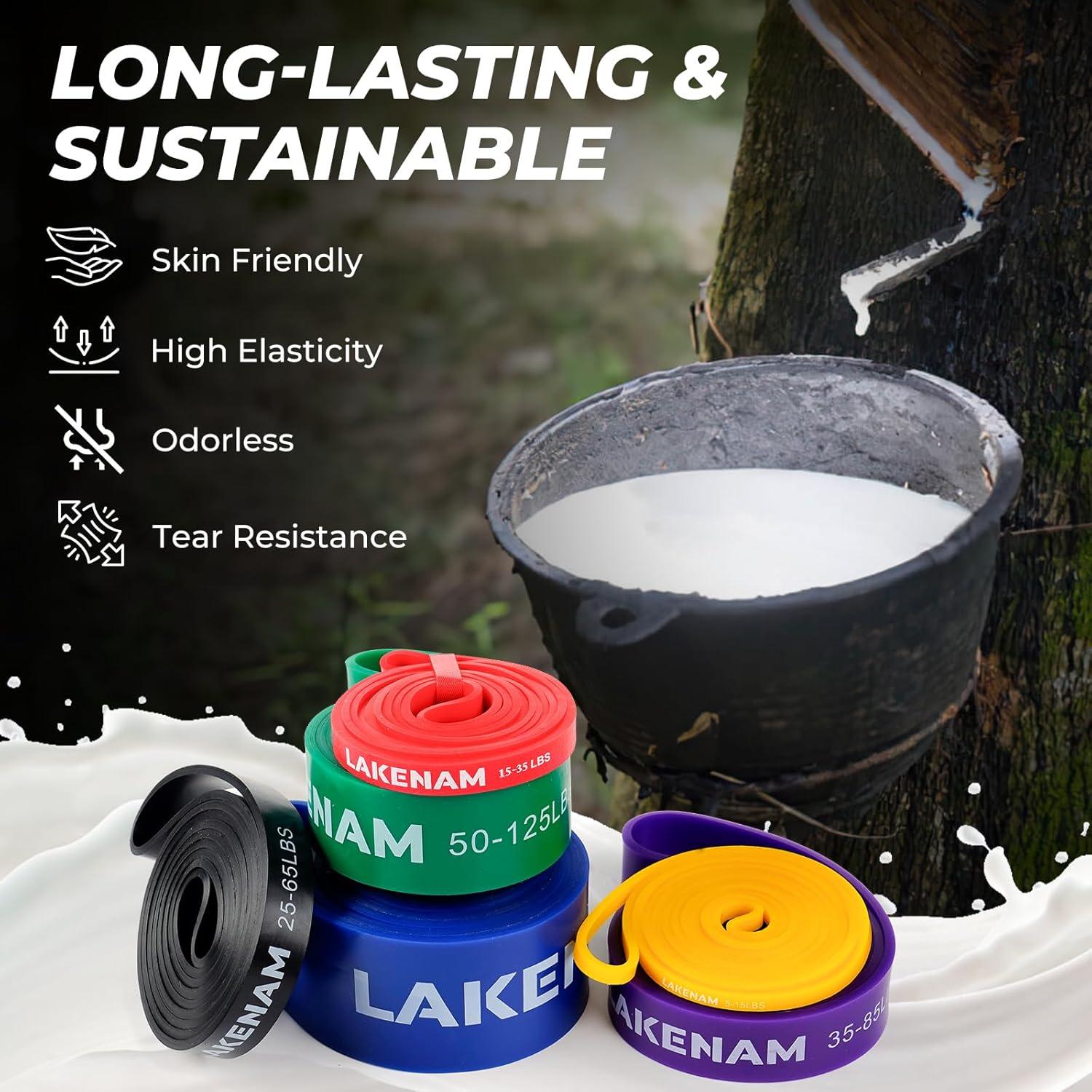 Juego de Bandas de Resistencia LAKENAM 6 Niveles Multicolor