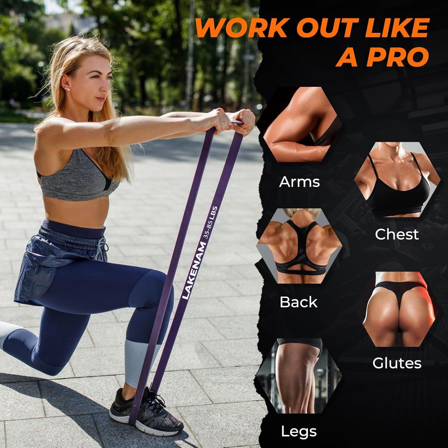 Juego de Bandas de Resistencia LAKENAM 6 Niveles Multicolor