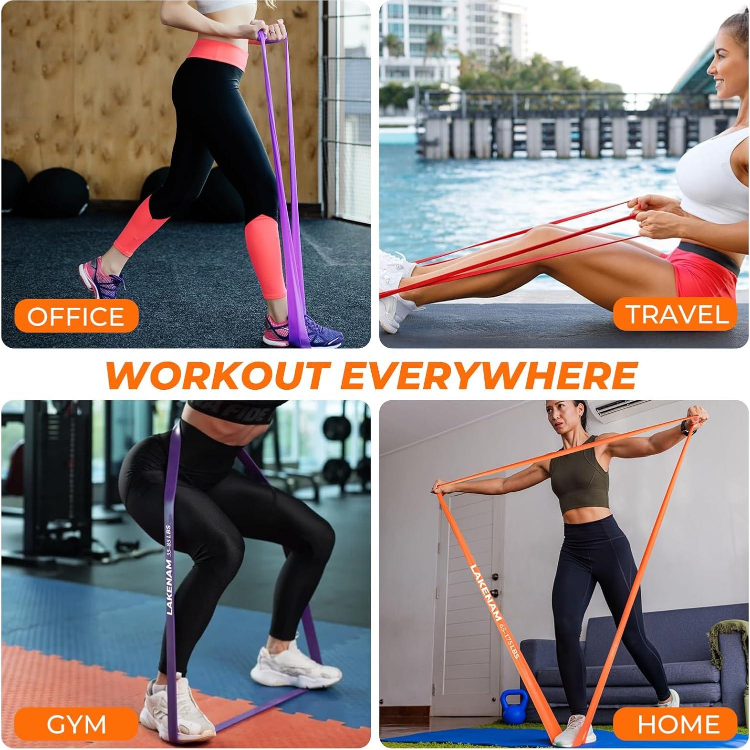 Juego de Bandas de Resistencia LAKENAM 6 Niveles Multicolor