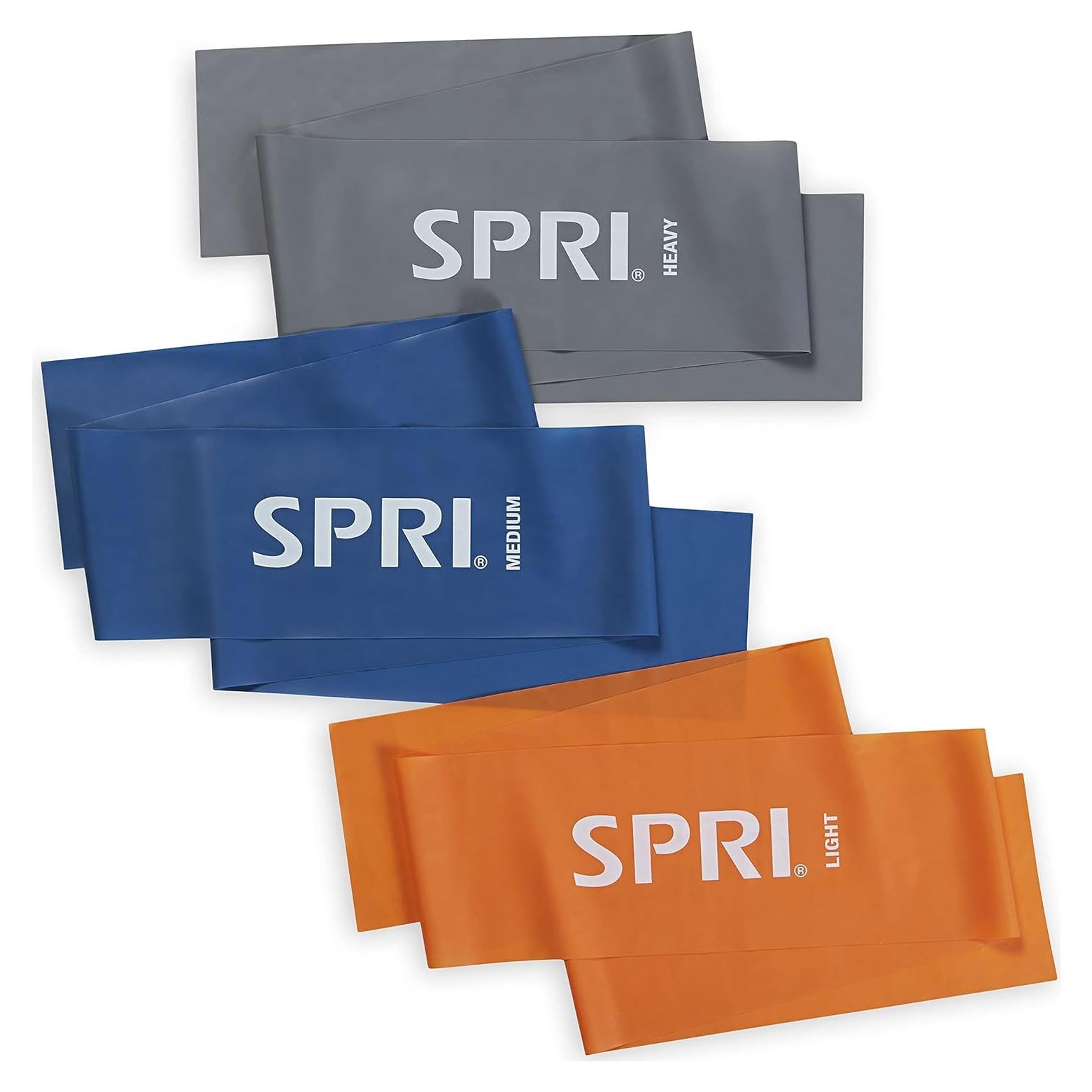 Kit de Bandas de Resistencia SPRI 3-Pack - Ligera, Media y Pesada