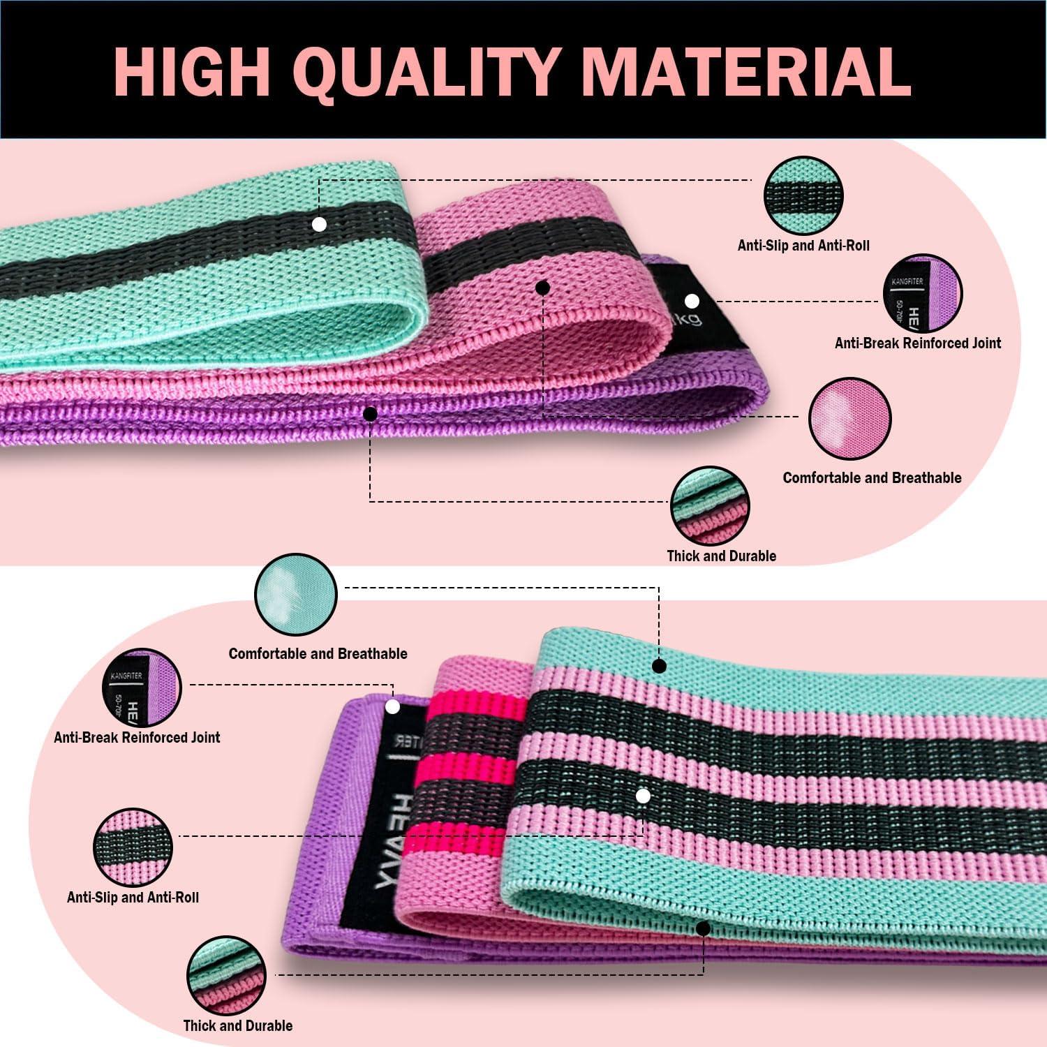 Bandas de Resistencia KANGFITER 6 PCS para Ejercicio y Yoga