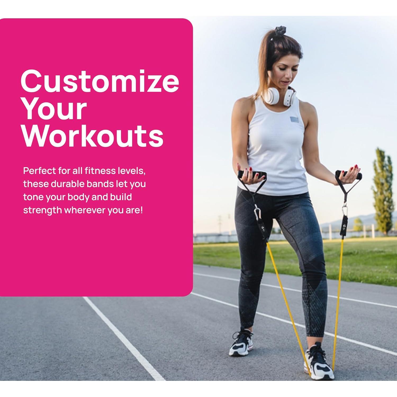 Juego de Bandas de Resistencia INEVIFIT 150 LBS para Fitness