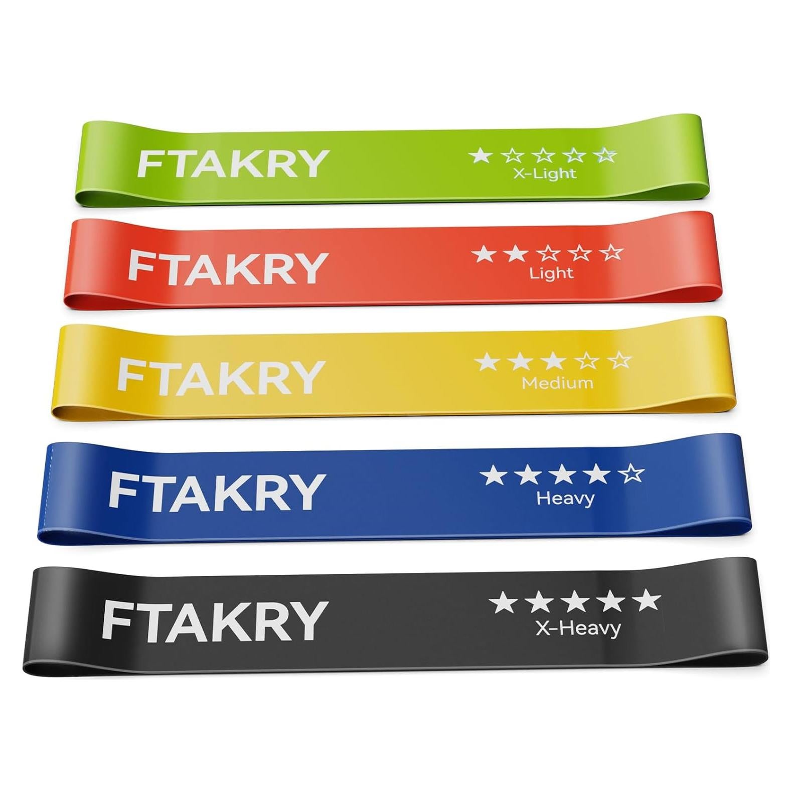 Bandas de Resistencia FTAKRY - 5 Niveles de Láttex Natural