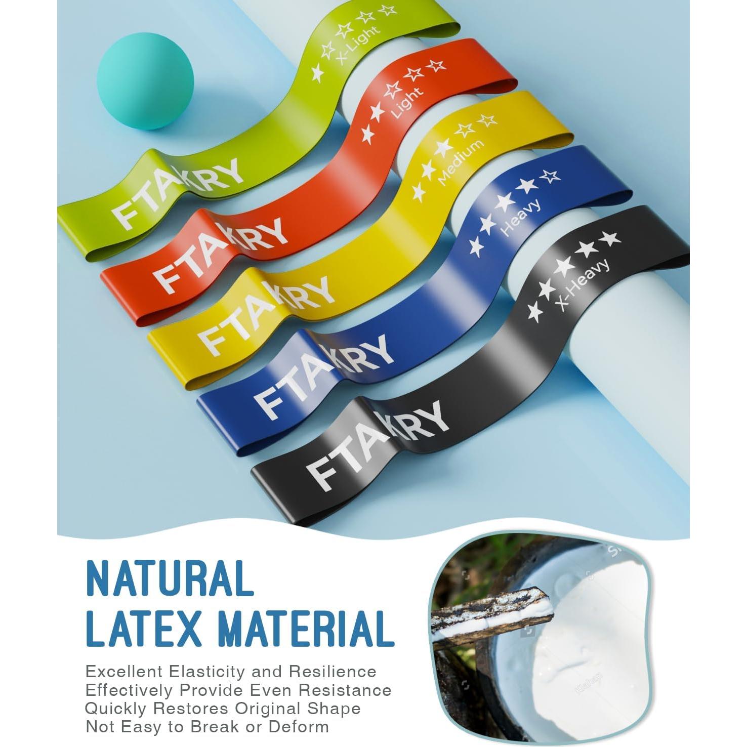 Bandas de Resistencia FTAKRY - 5 Niveles de Láttex Natural