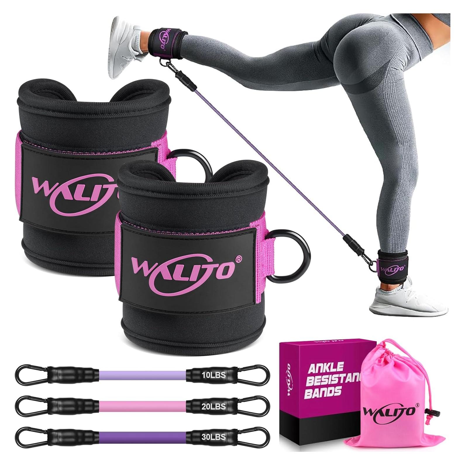 Bandas de Resistencia para Tobillos WALITO - 3 Niveles 10-30 lbs