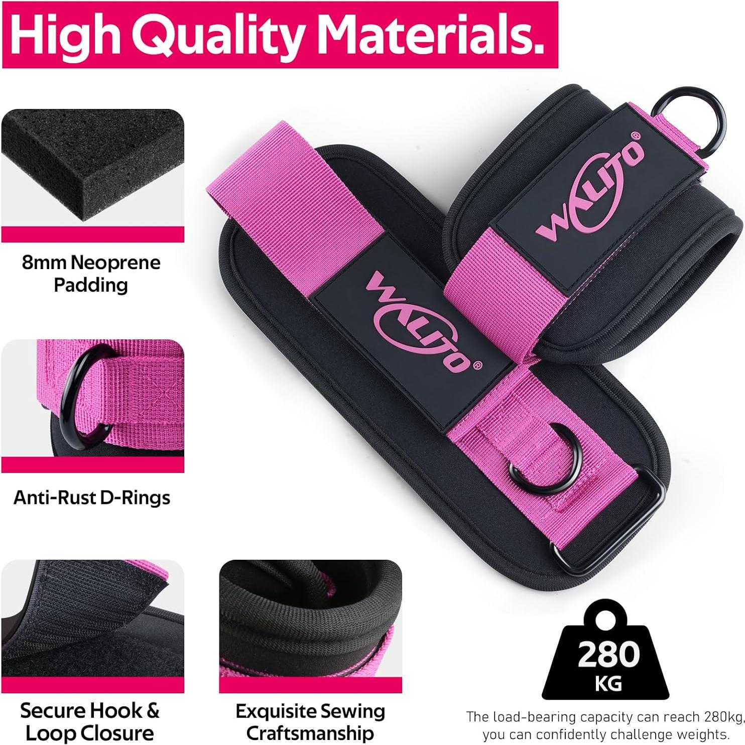 Bandas de Resistencia para Tobillos WALITO - 3 Niveles 10-30 lbs