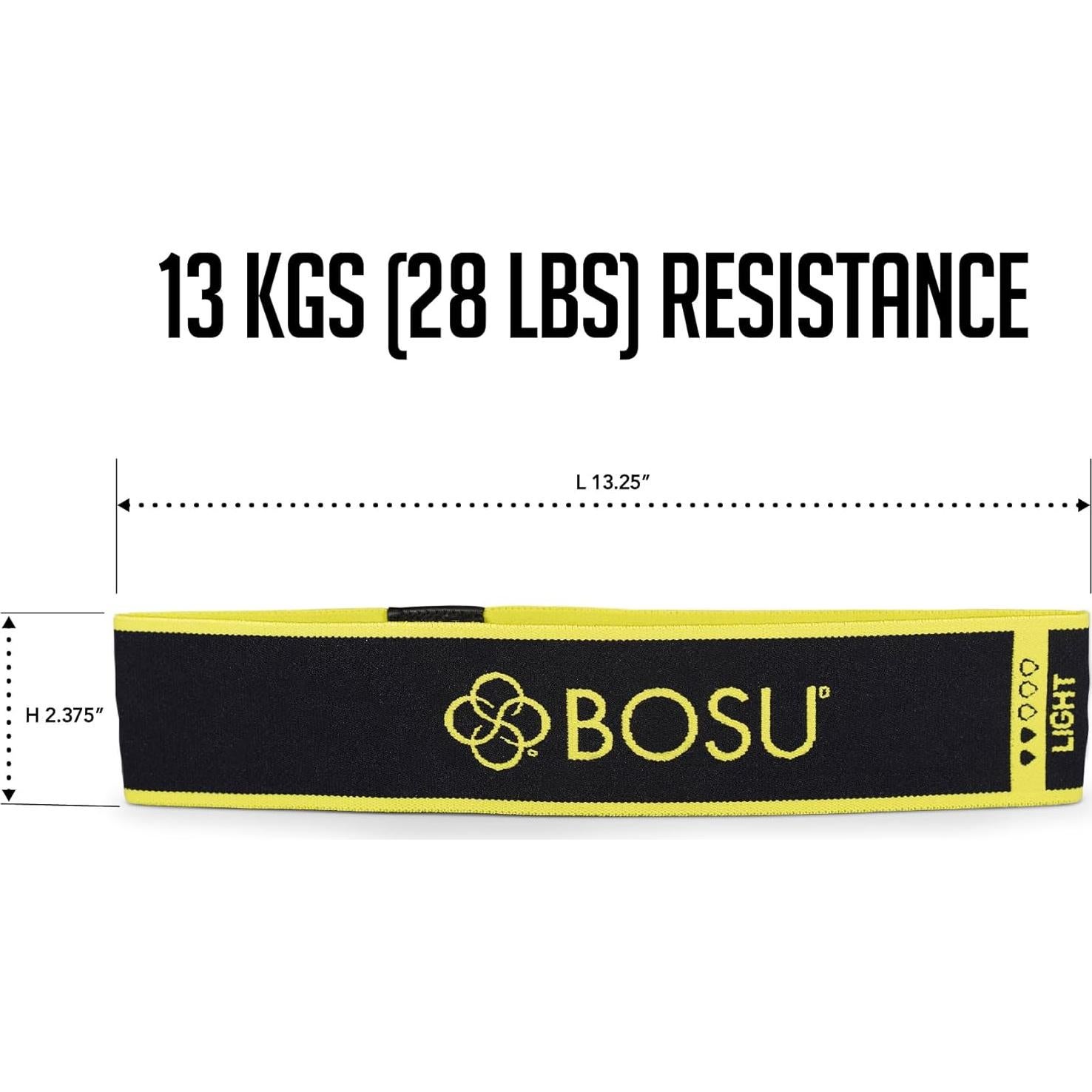 Banda de Resistencia de Tela BOSU - Paquete de 3 Niveles