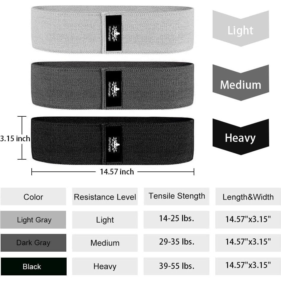 Banda de Resistencia Grande Hatha Yoga 3 Niveles 36.83 cm