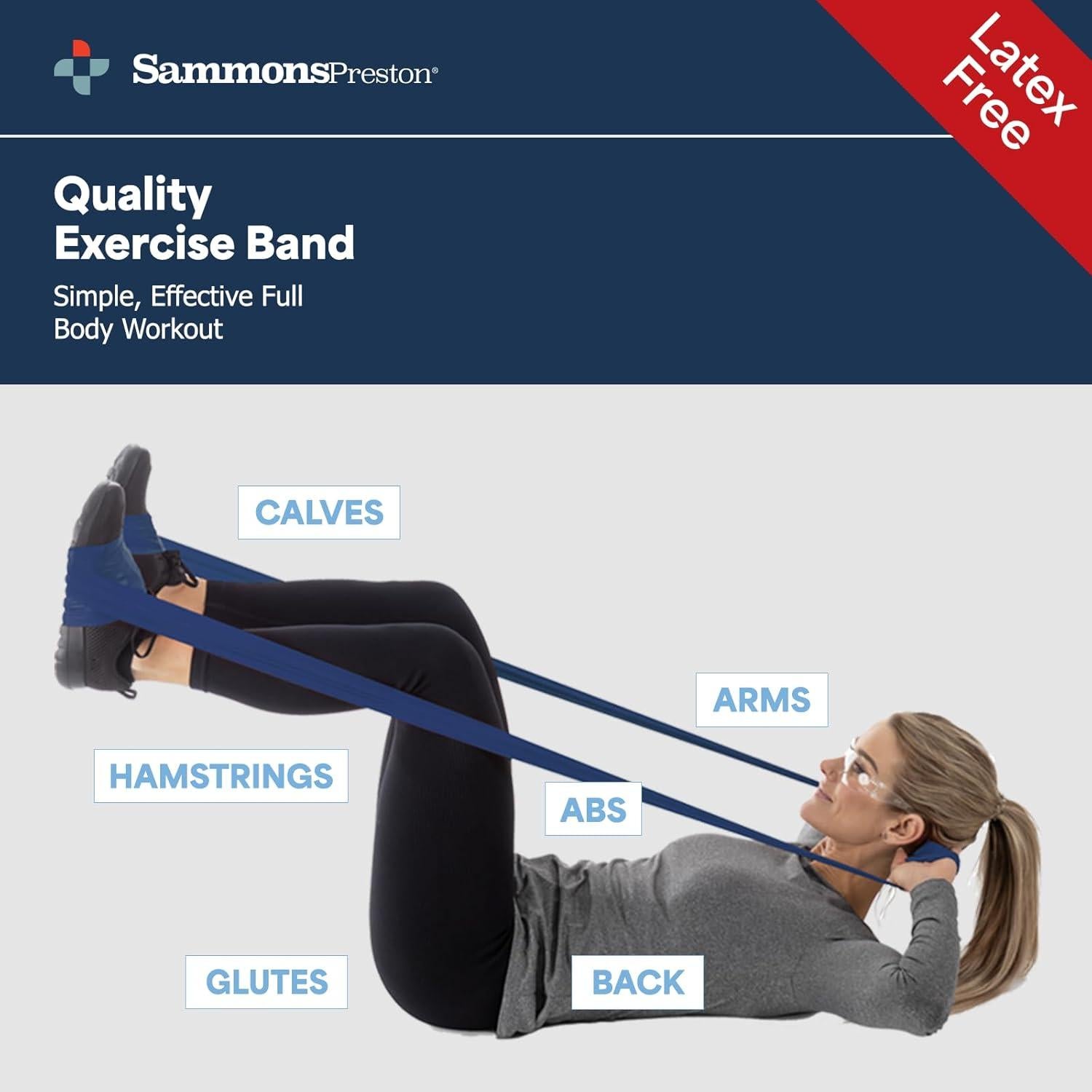 Bandas de Resistencia Sammons Preston 5pk Sin Látex 1.52m