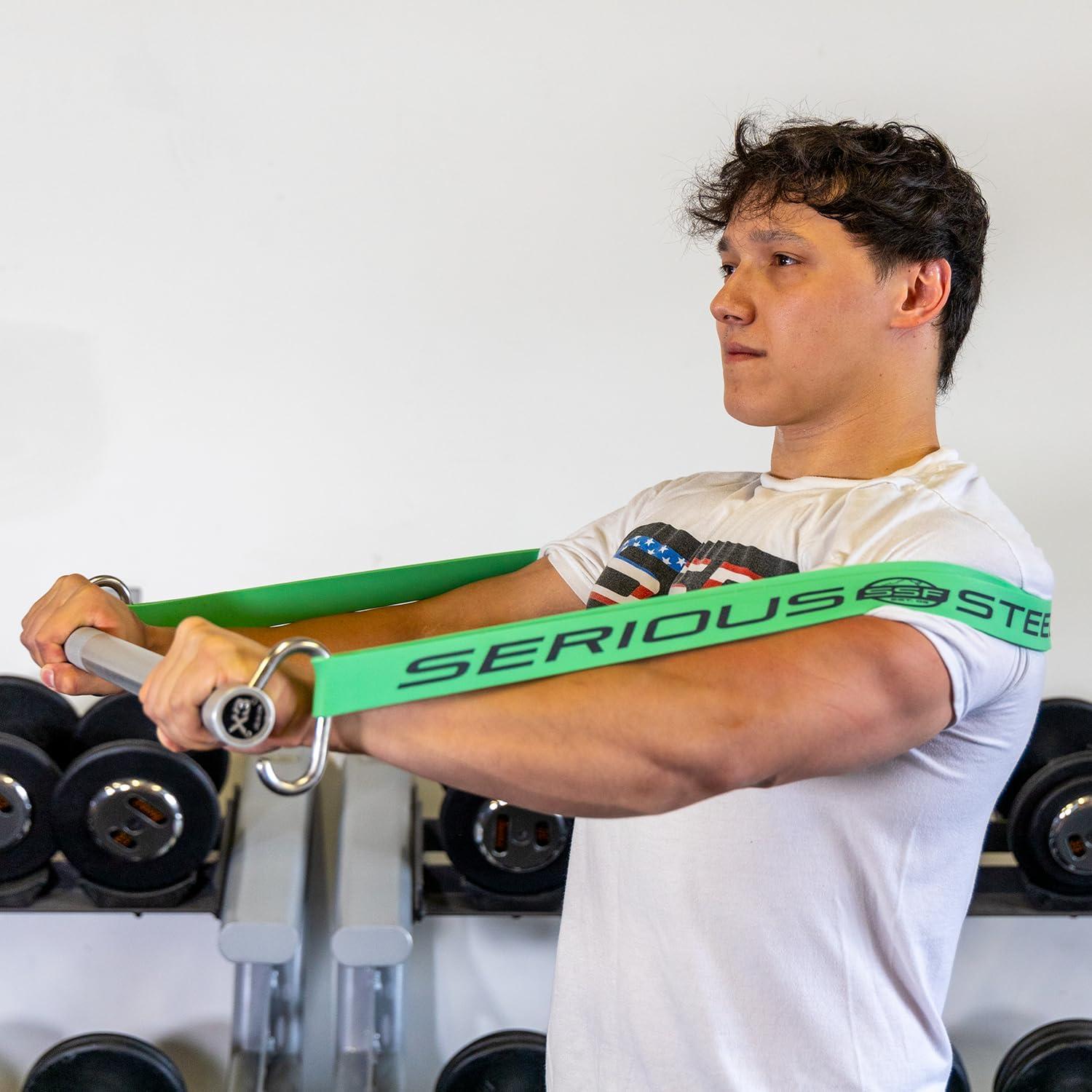 Banda de Resistencia Serious Steel Fitness 94 cm Verde 54 kg